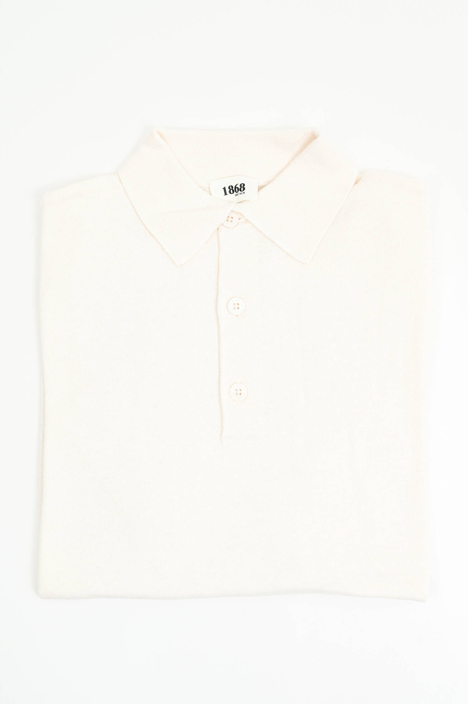Poloshirt aus Baumwoll-Mix in Creme