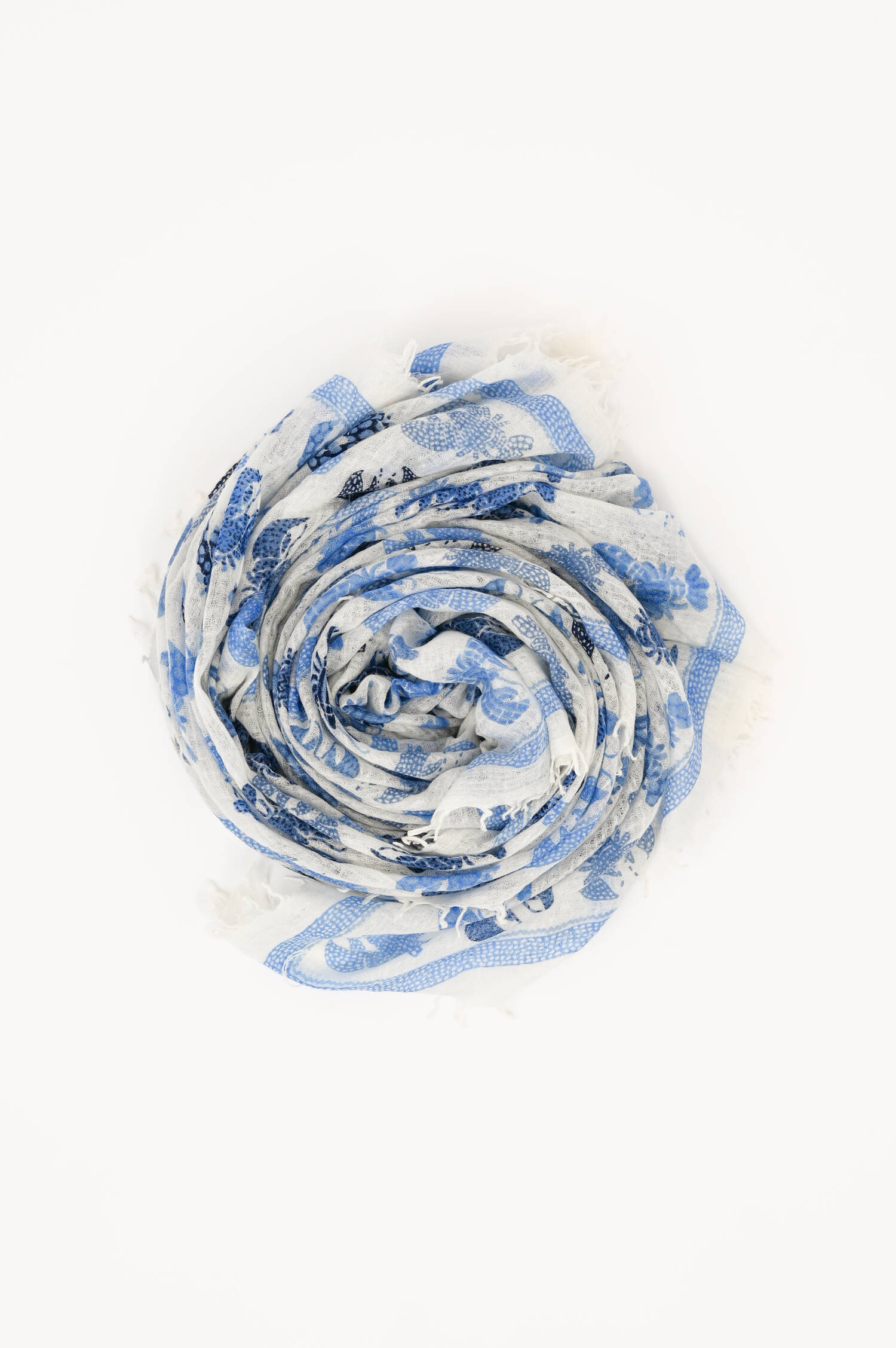 Woll-Tuch OBSTER in Blau