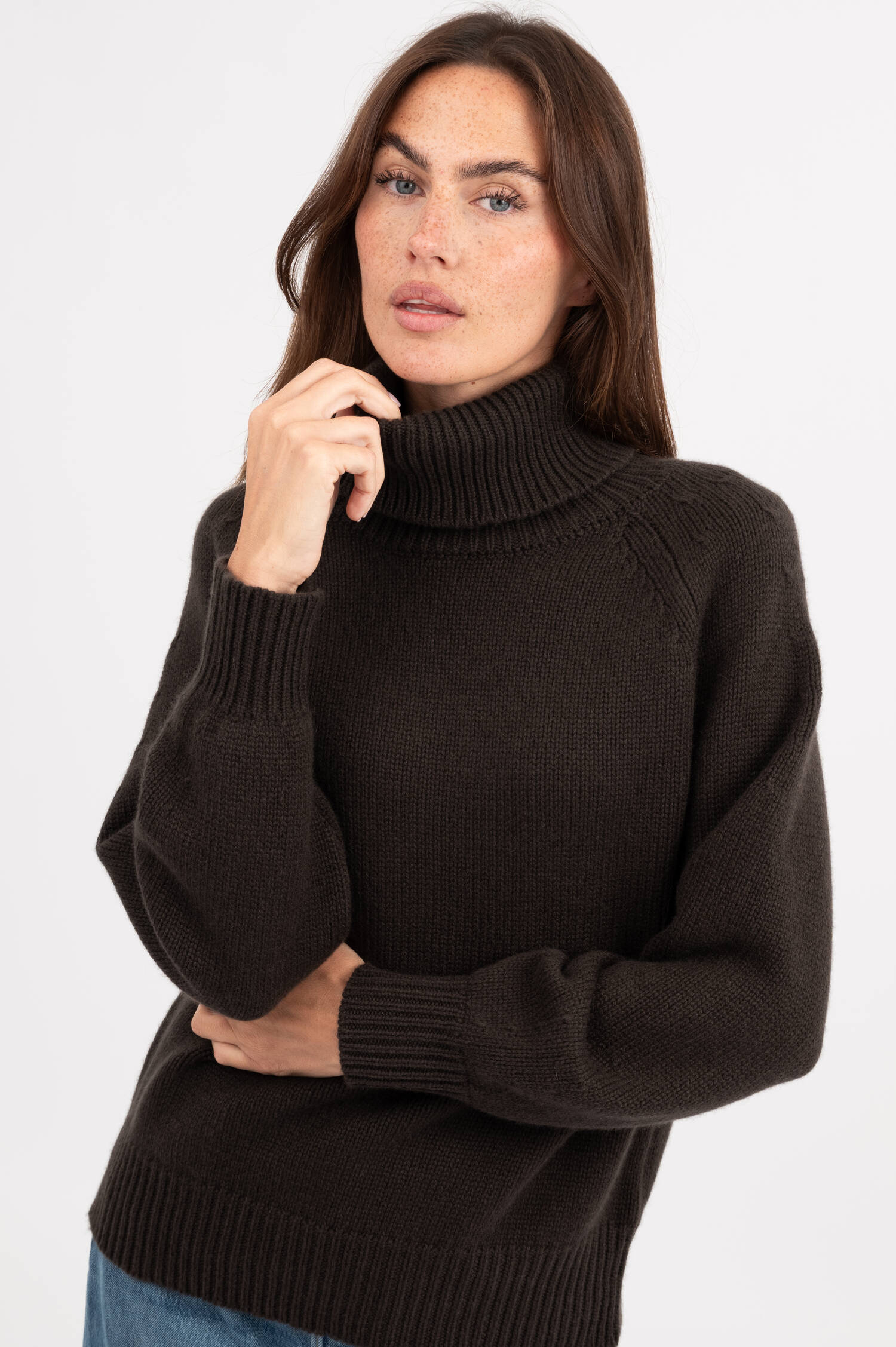Cashmere Pullover in Dunkelbraun Cashmere Pullover in Dunkelbraun