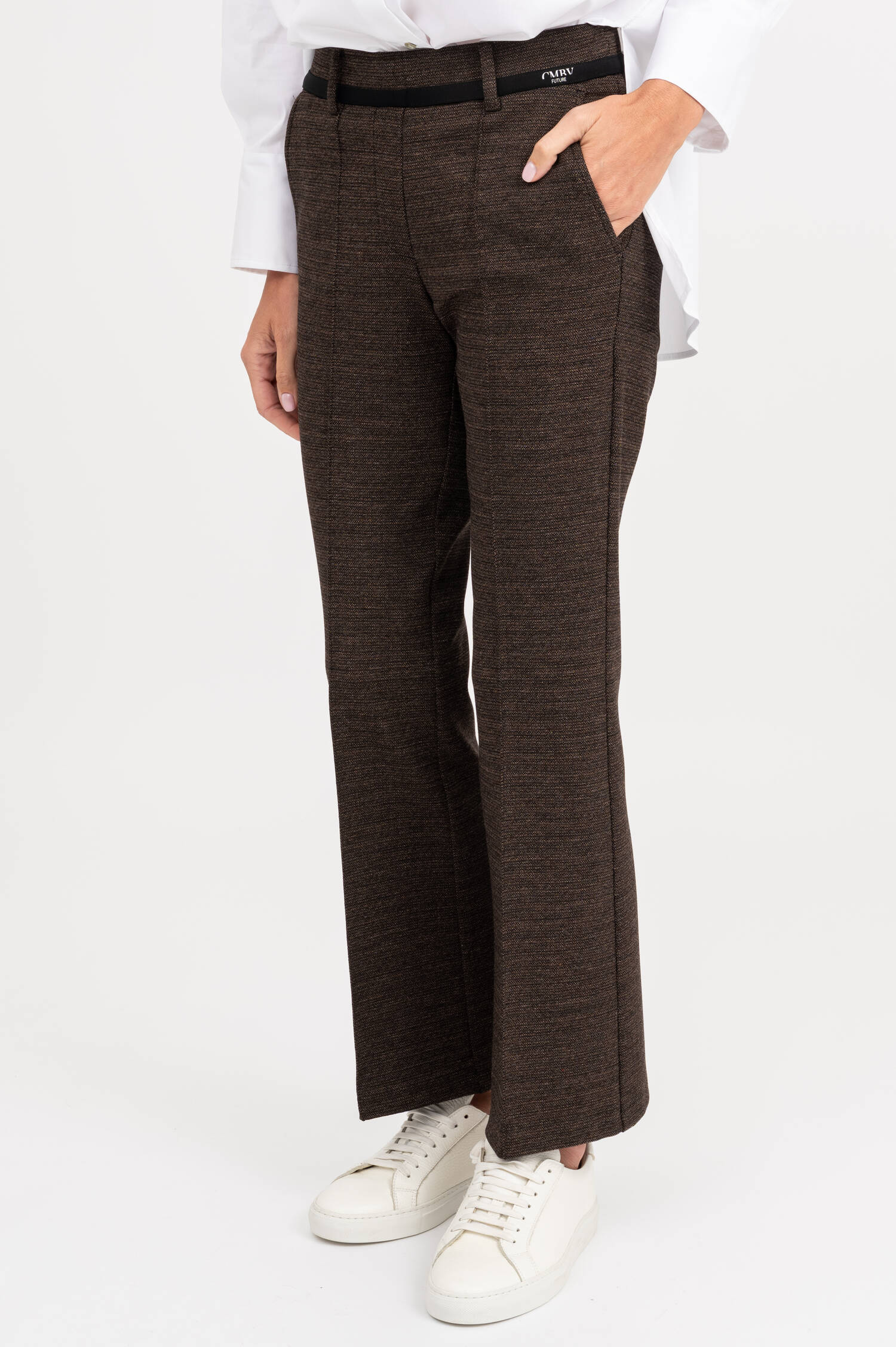 Jersey-Tweed-Hose in Braun Jersey-Tweed-Hose in Braun