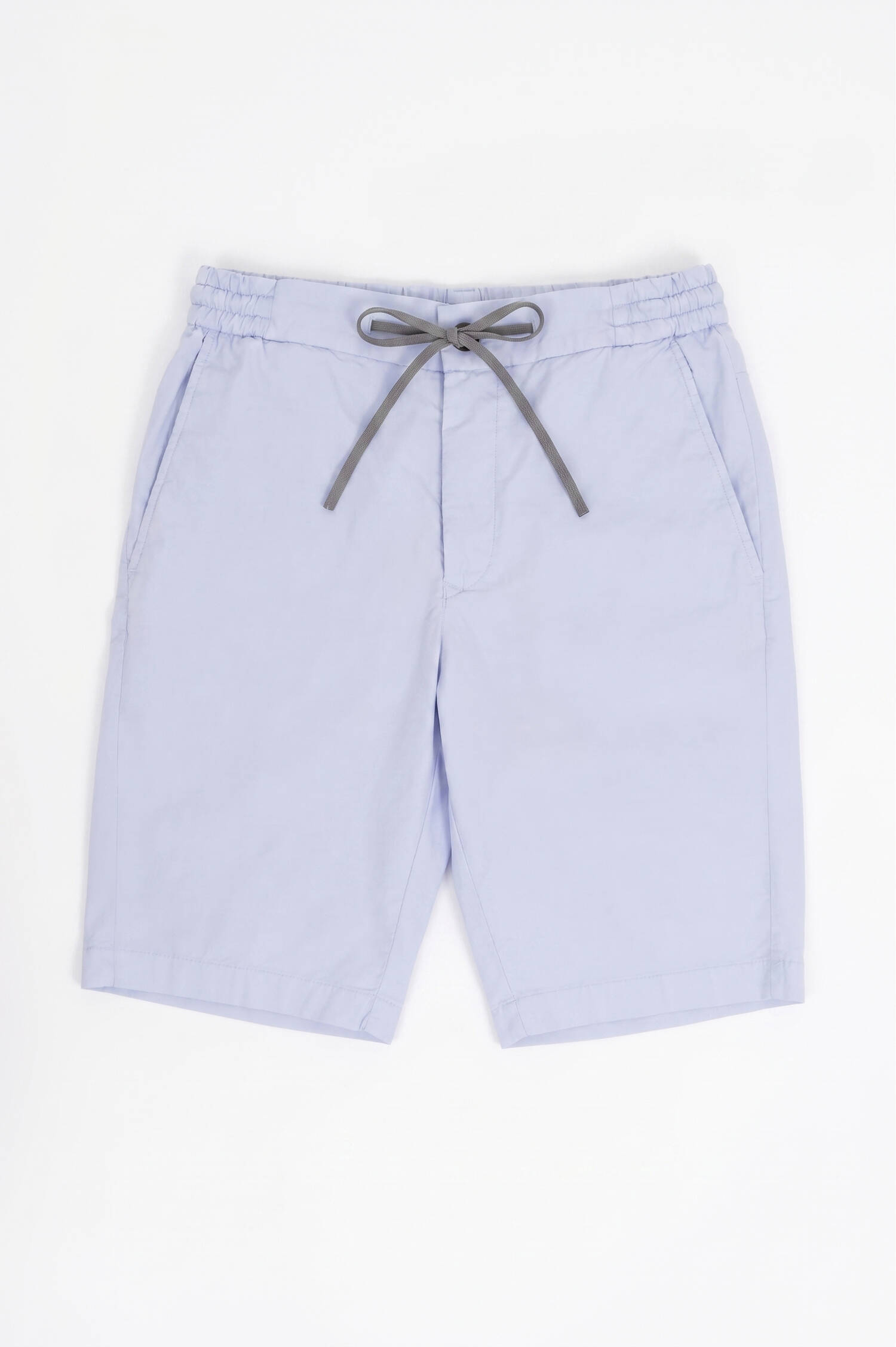 Bermuda-Shorts aus Baumwoll-Mix in Pastellblau