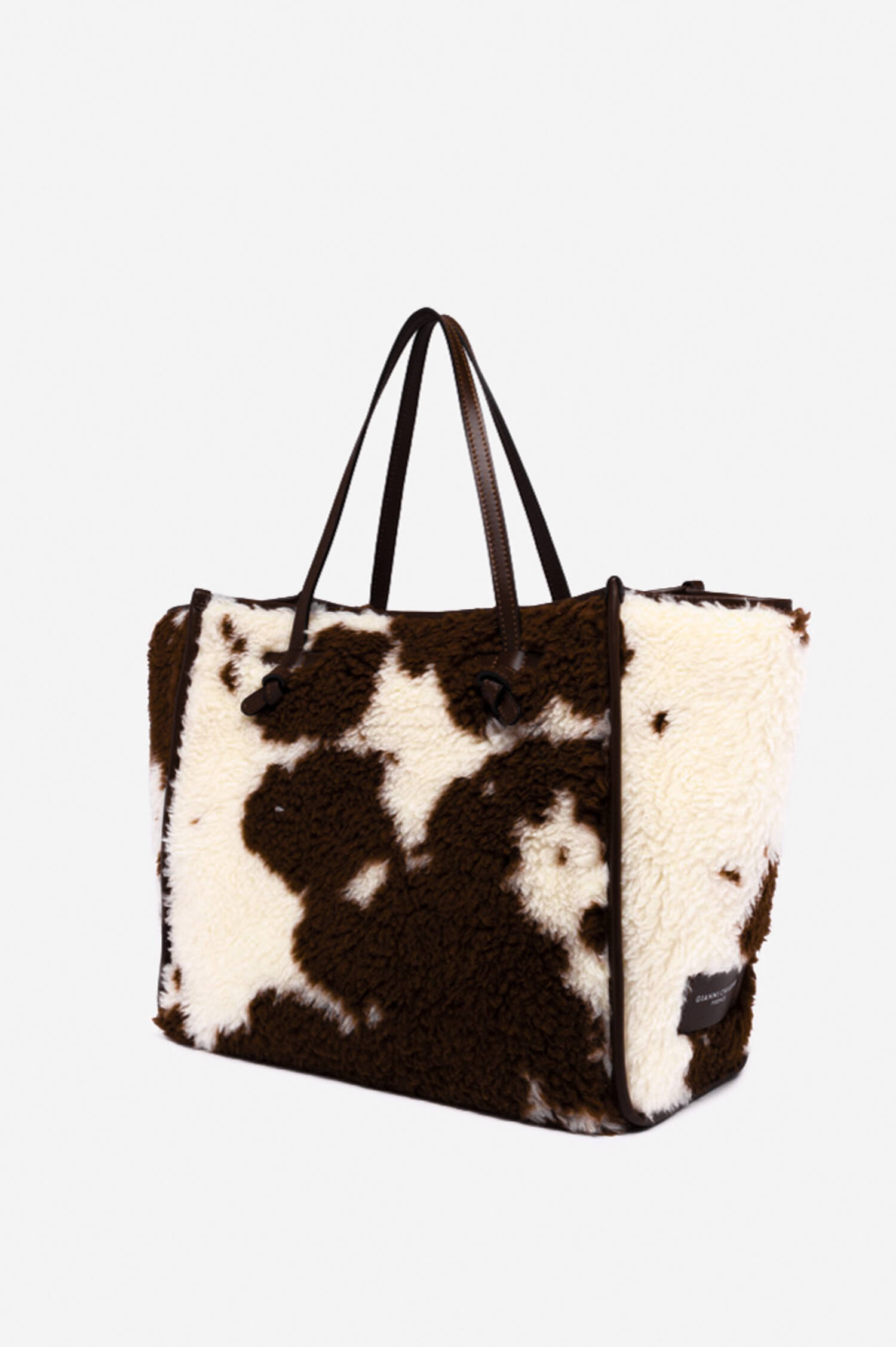Tote Bag COW in Creme/Braun