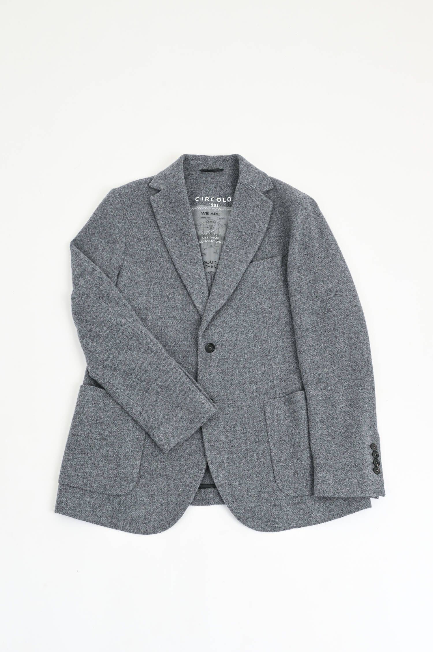 Sakko aus Woll-Cashmere-Mix in Grau