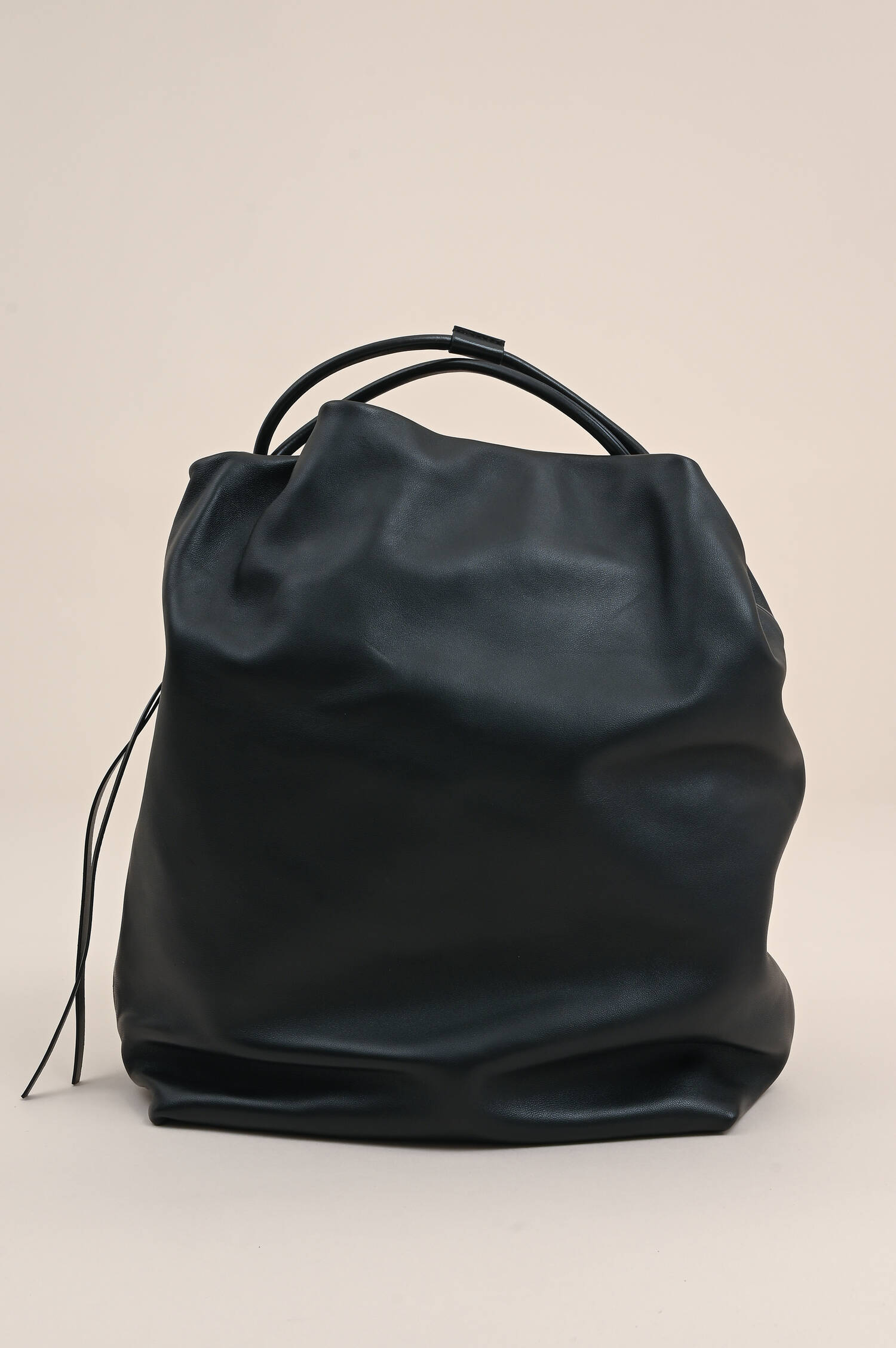 Leder-Handtasche Schwarz