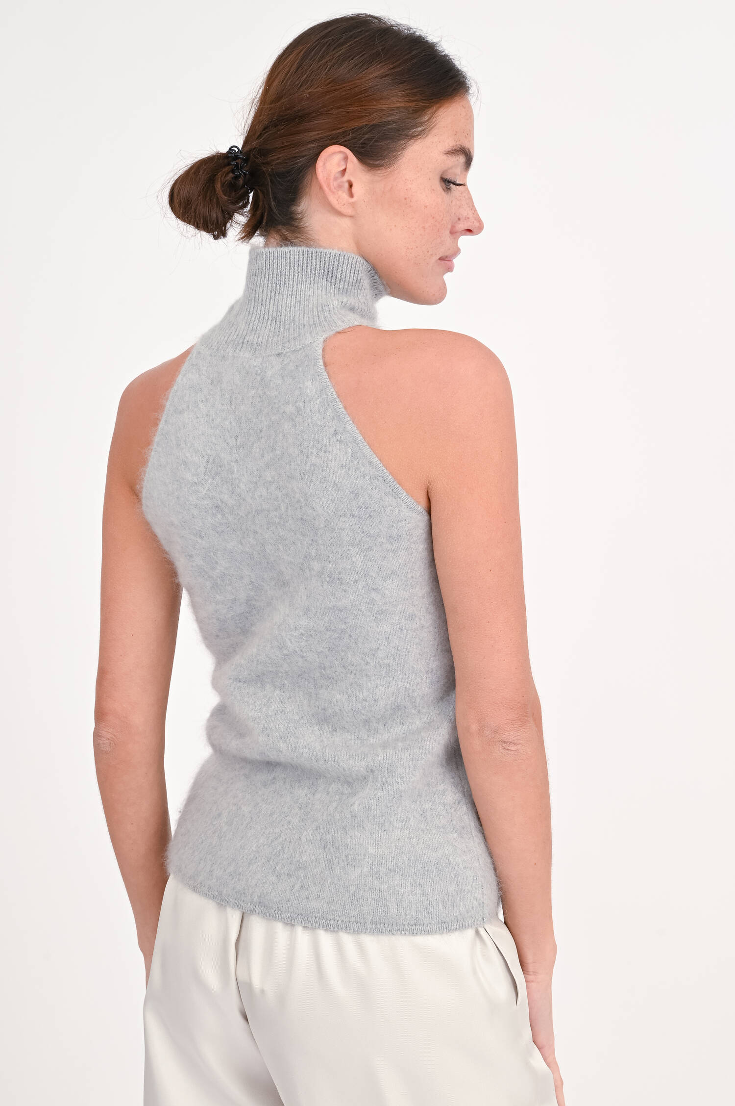 Rollkragen-Top LEYA in Hellgrau Rollkragen-Top LEYA in Hellgrau