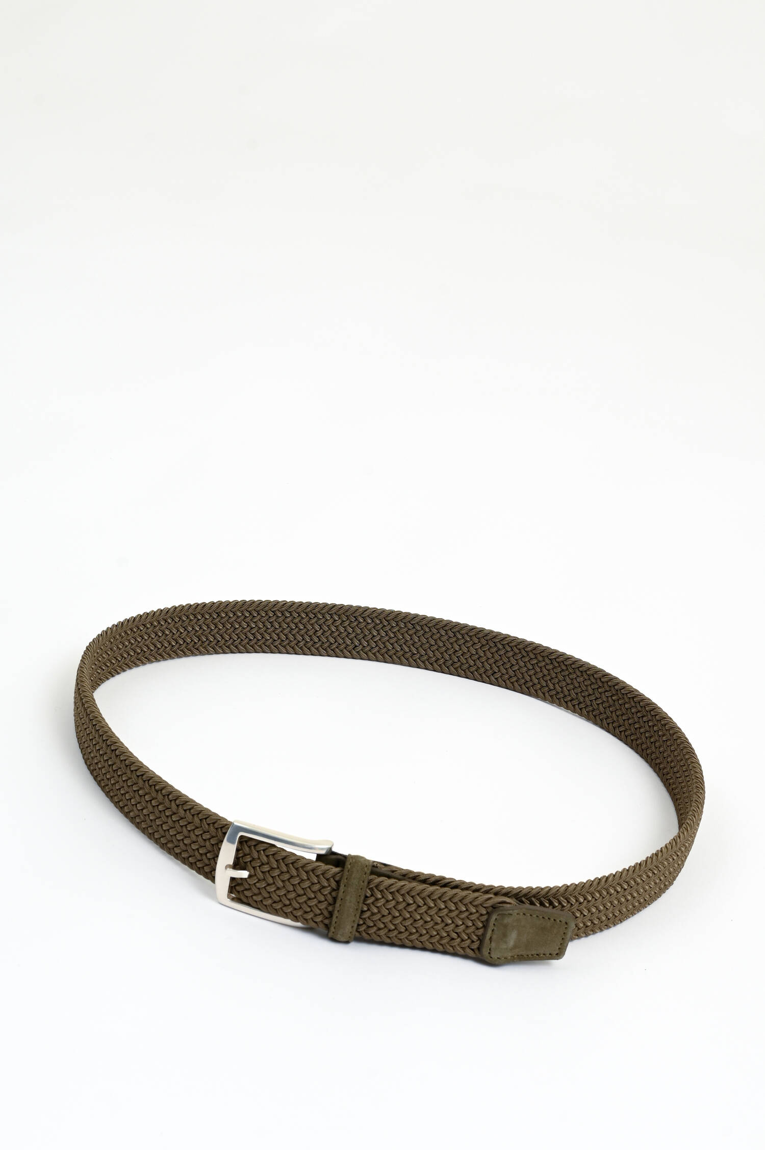 Flechtgürtel in Khakitaupe