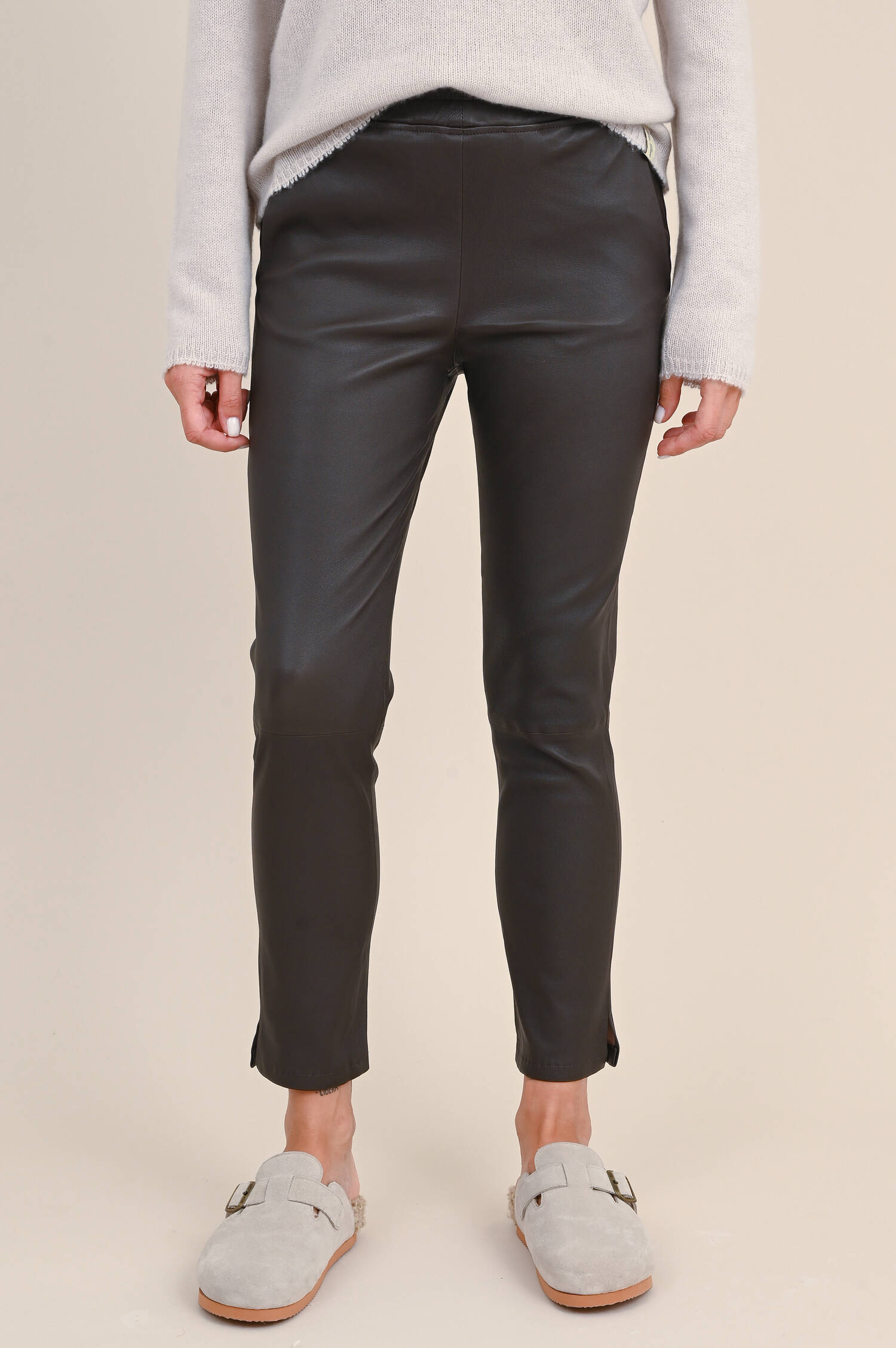 Lederhose PROVENCE STRETCH PLONGE in Dunkelgrün