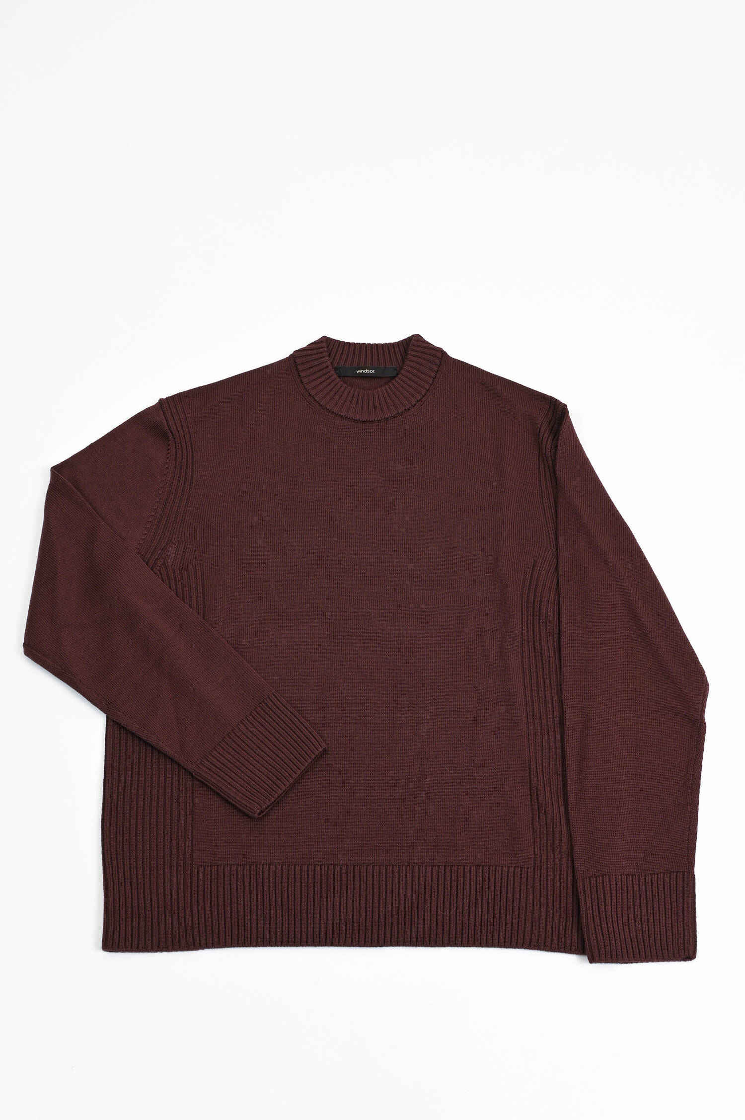 Pullover aus Wolle in Aubergine