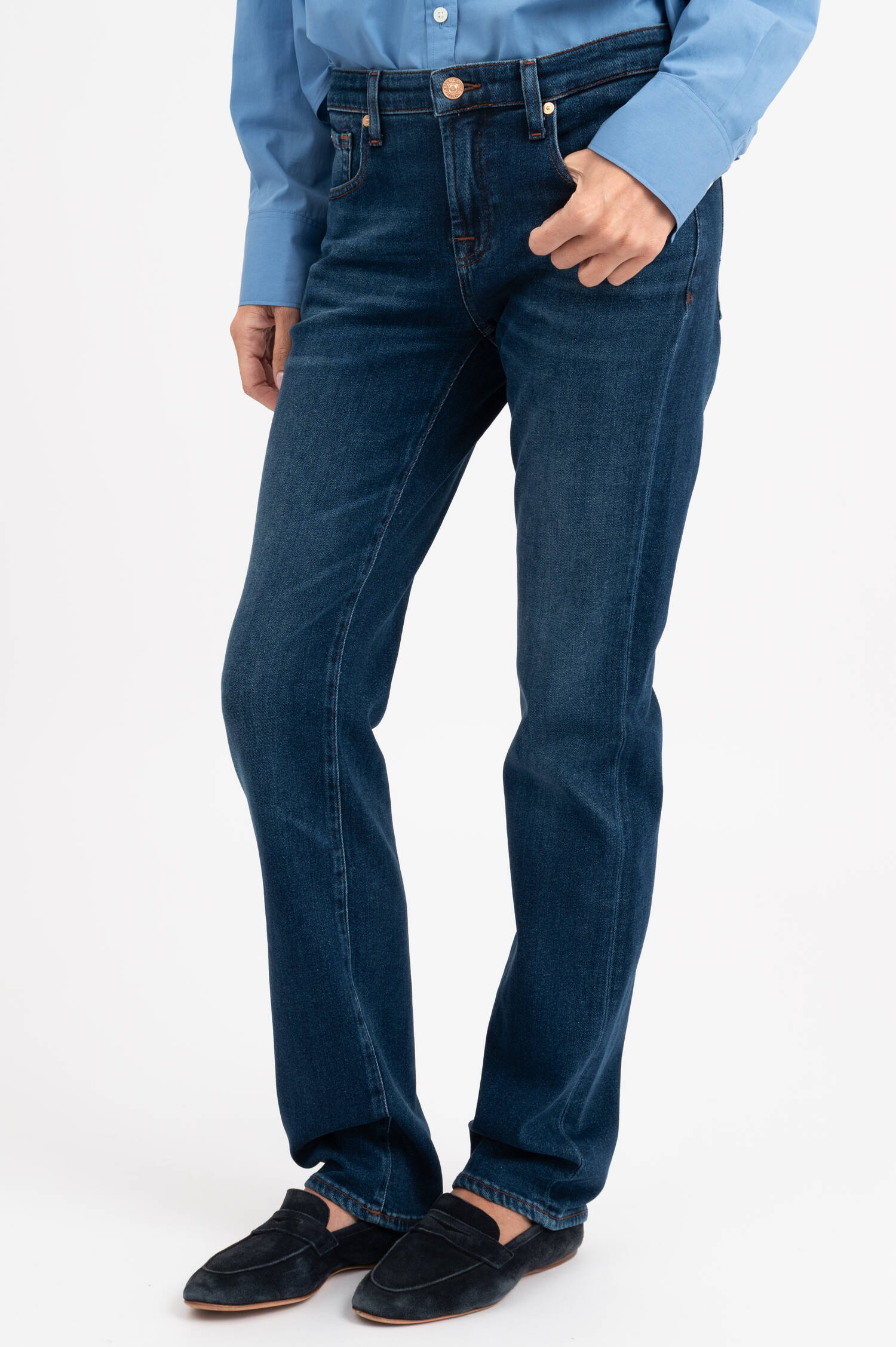 Slim Fit Jeans in Dunkelblau Slim Fit Jeans in Dunkelblau