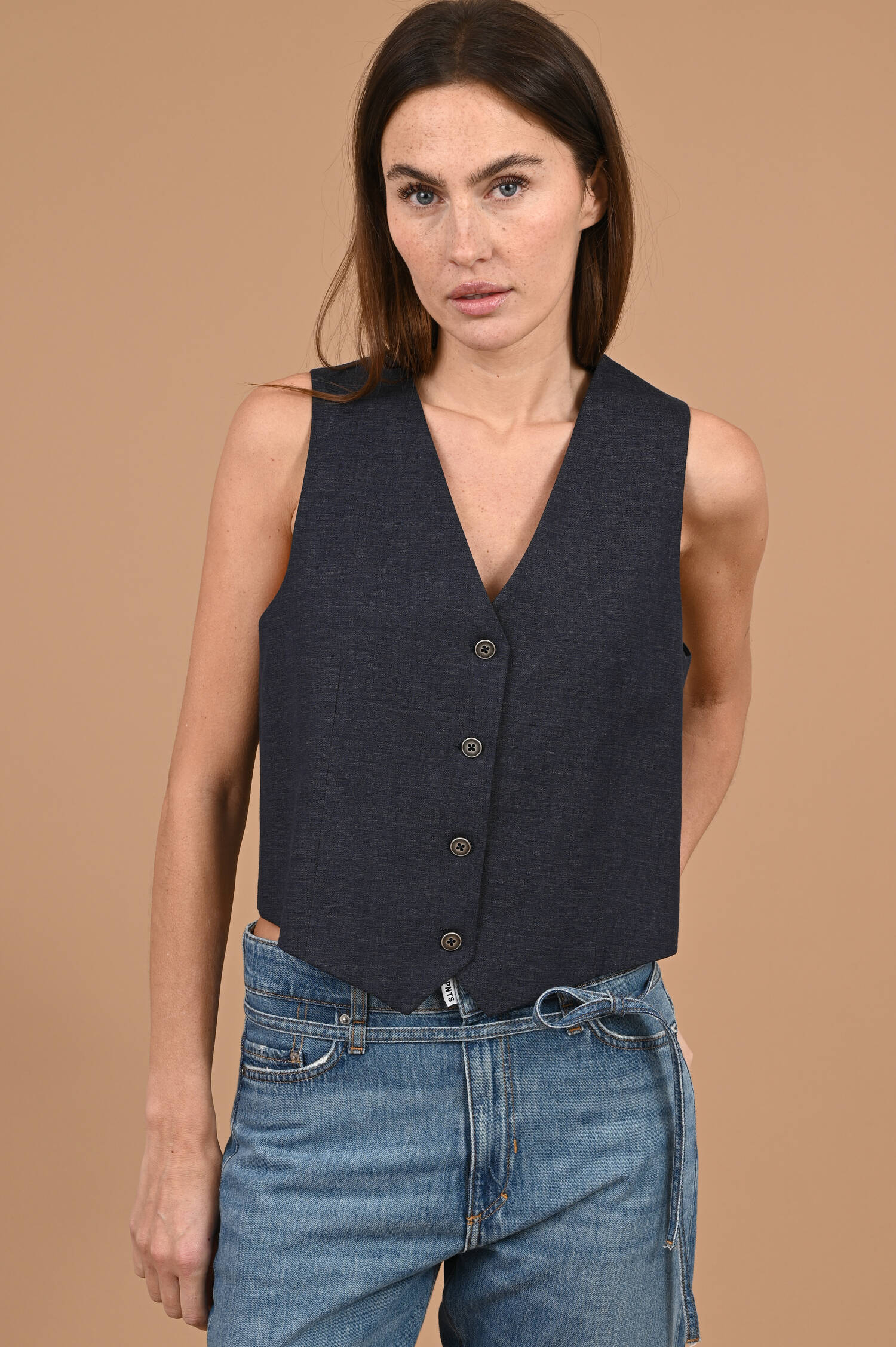 Gilet LINO in Denimblau