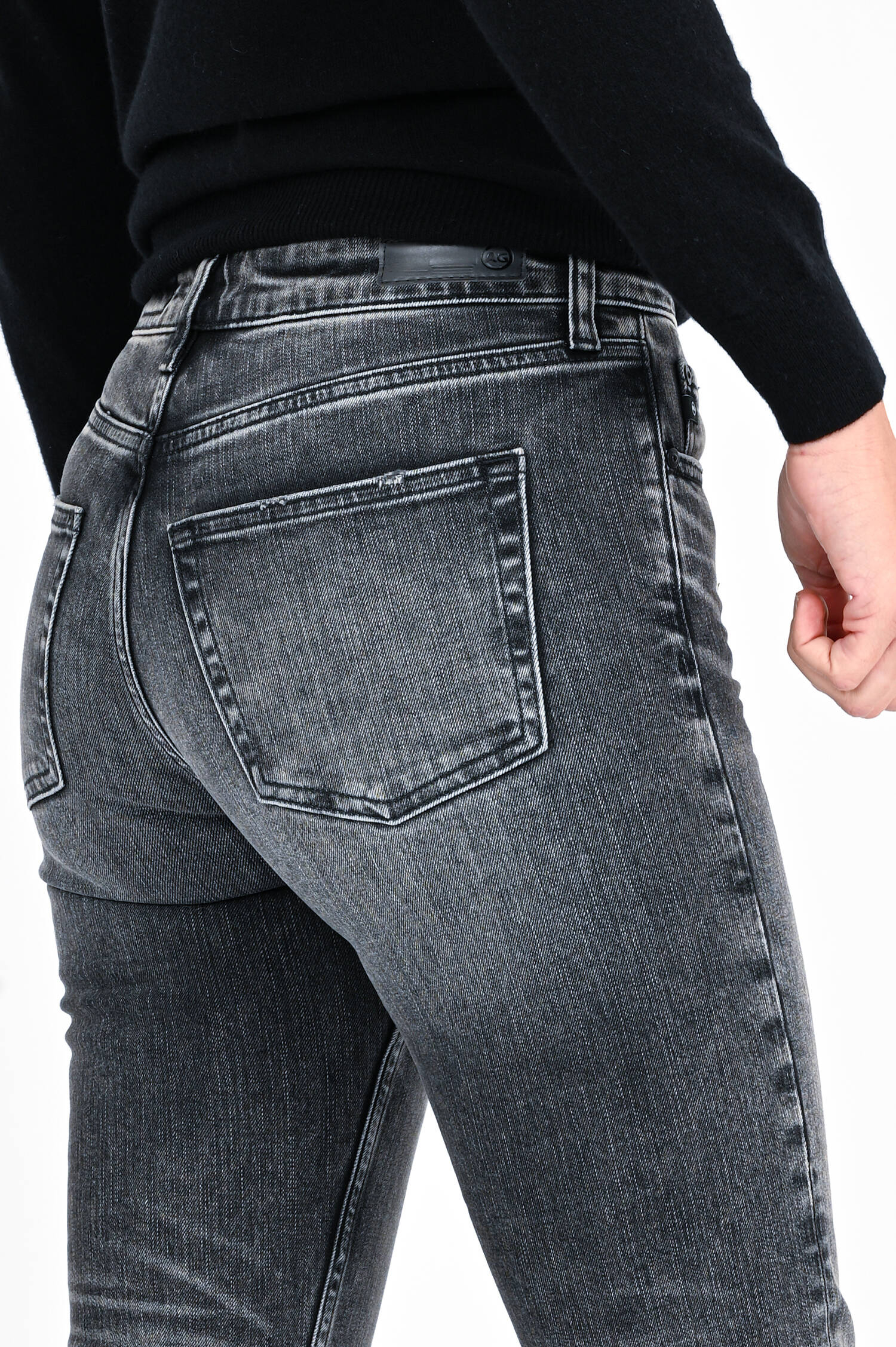 Jeans GIRLFRIEND in Grau Jeans GIRLFRIEND in Grau