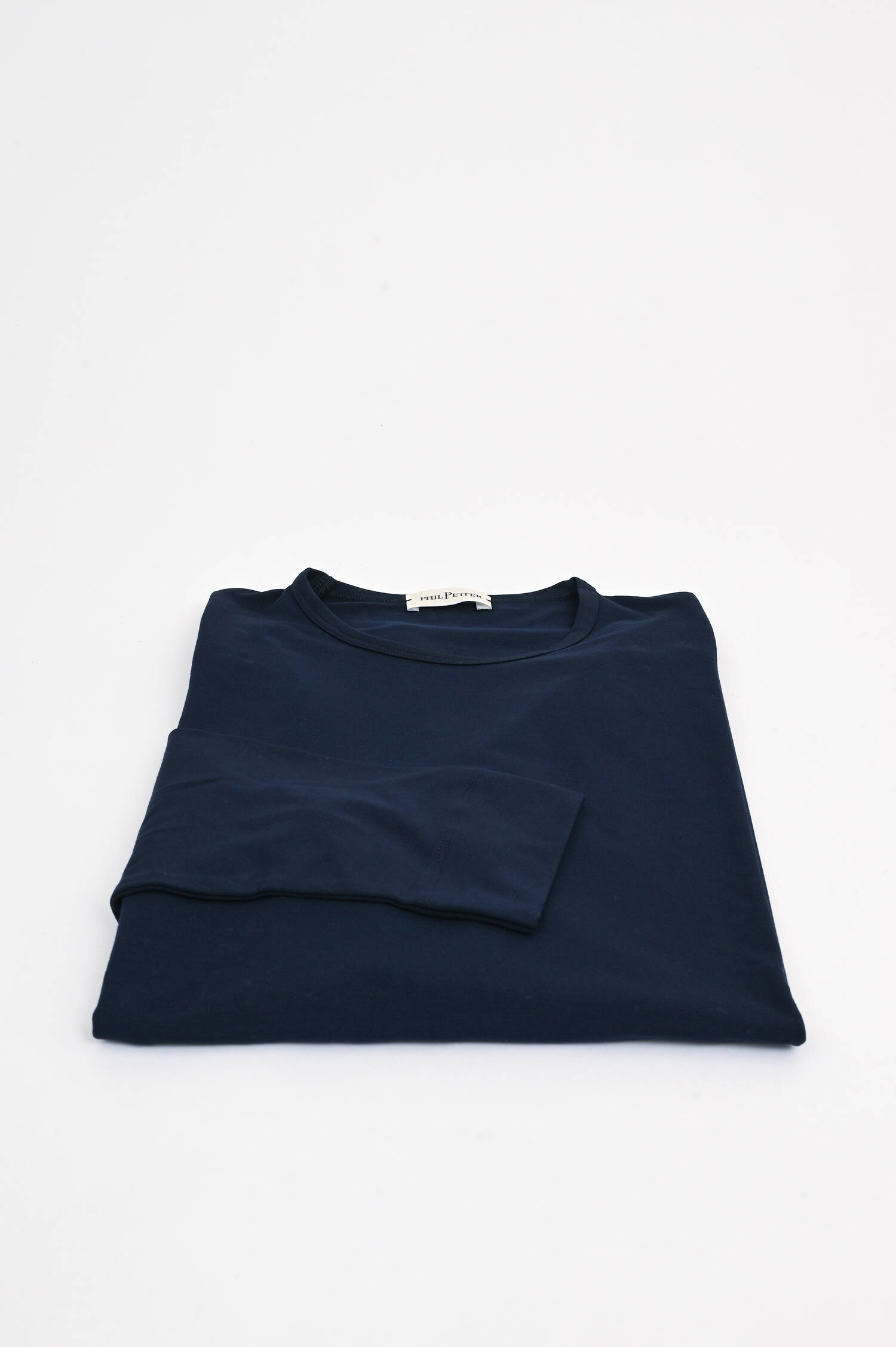 Langarm Shirt in Navy