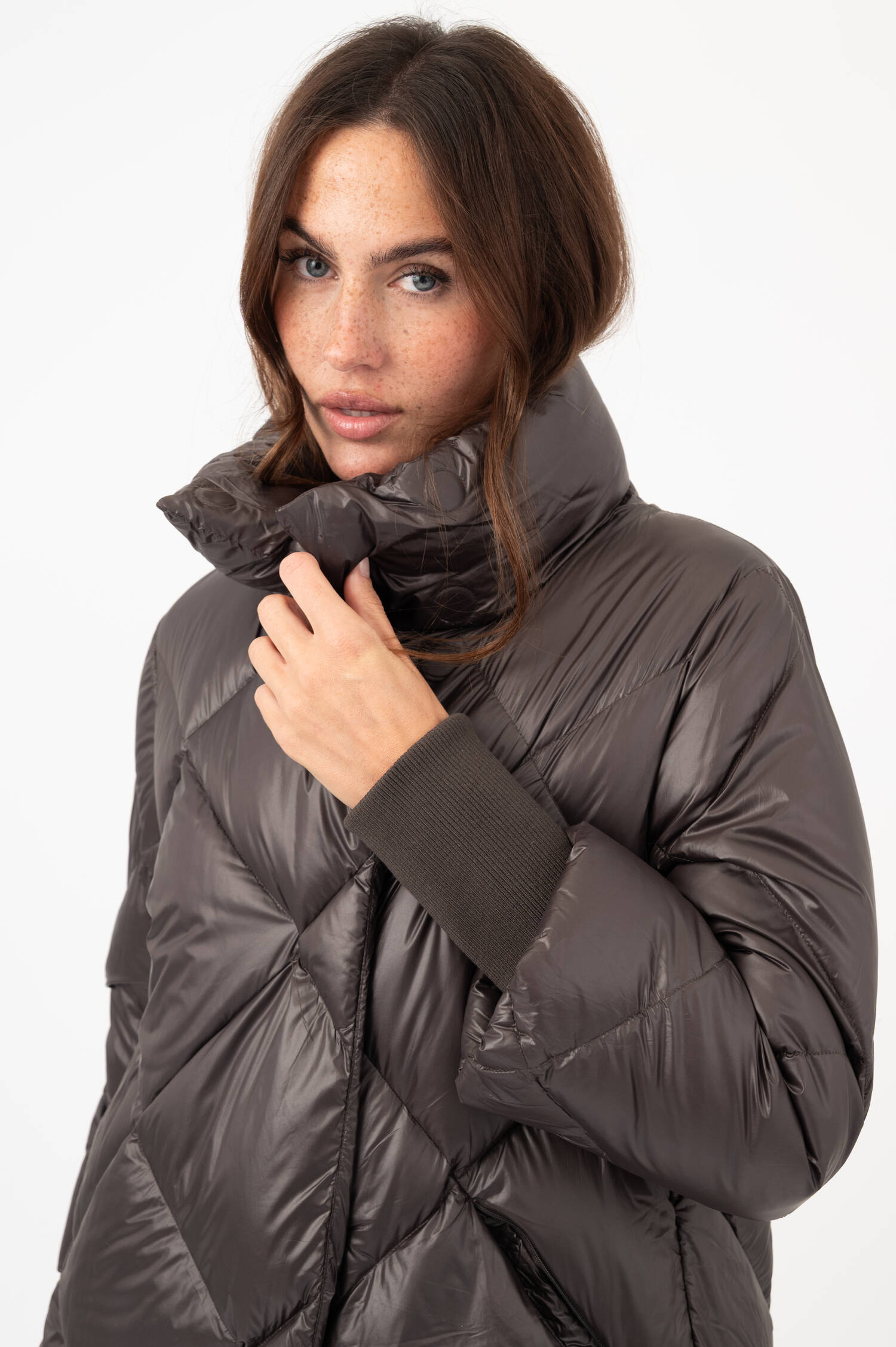 Daunensteppjacke HELENA in Braun Daunensteppjacke HELENA in Braun