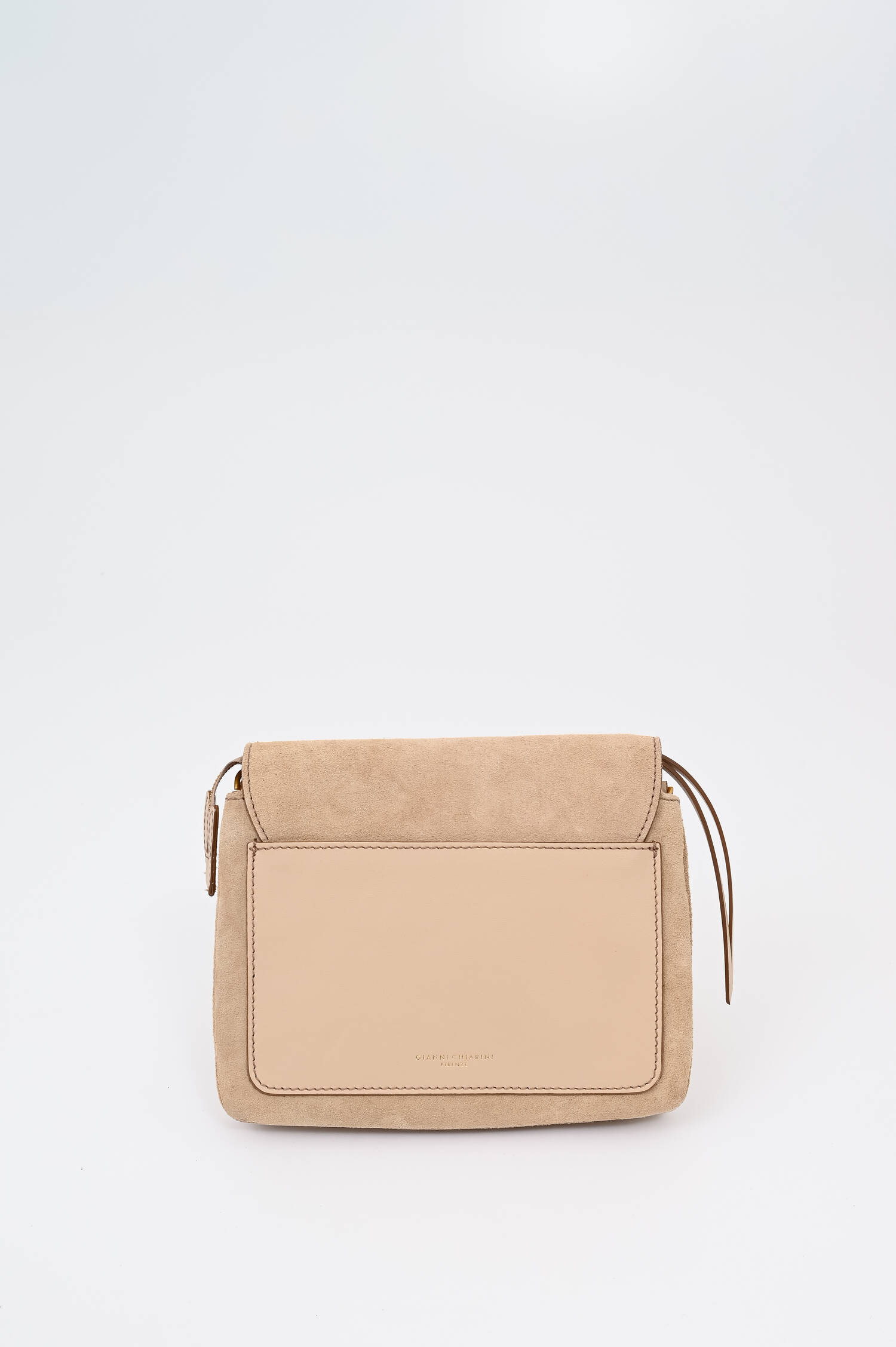 Umhängetasche THREE in Nude-Beige