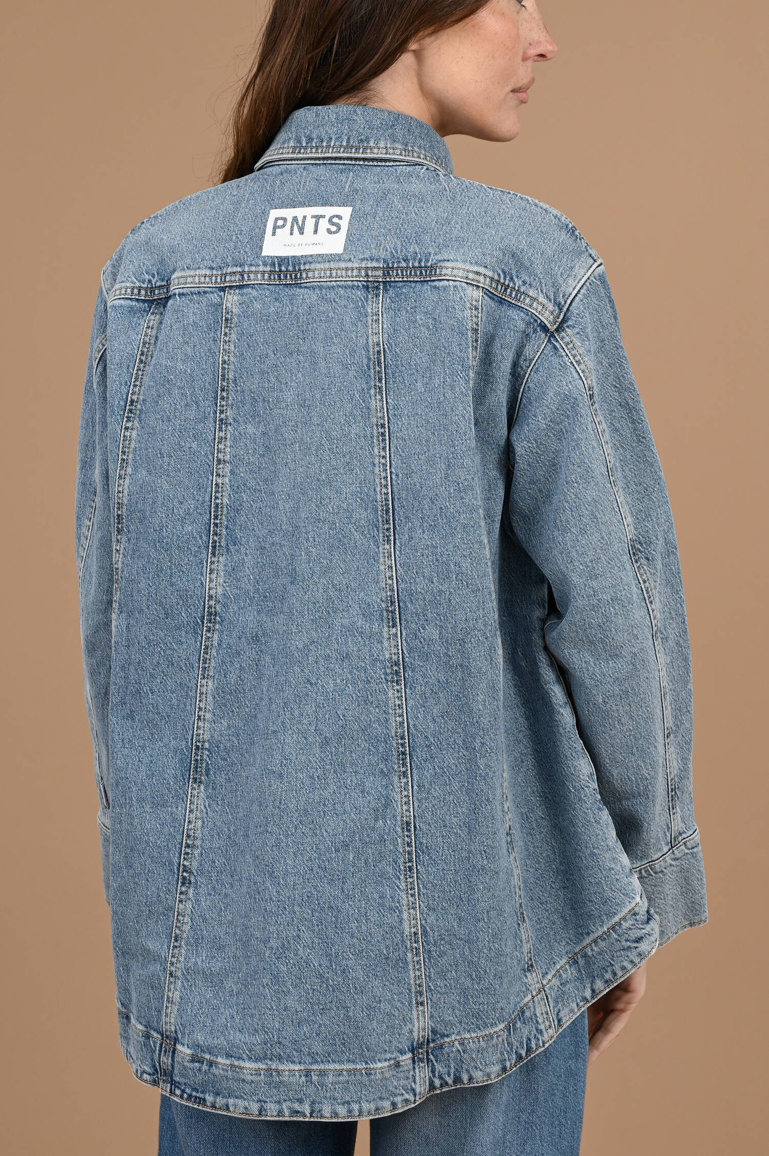 Denim Jacke THE SUIT UP in Sky Faded Blau