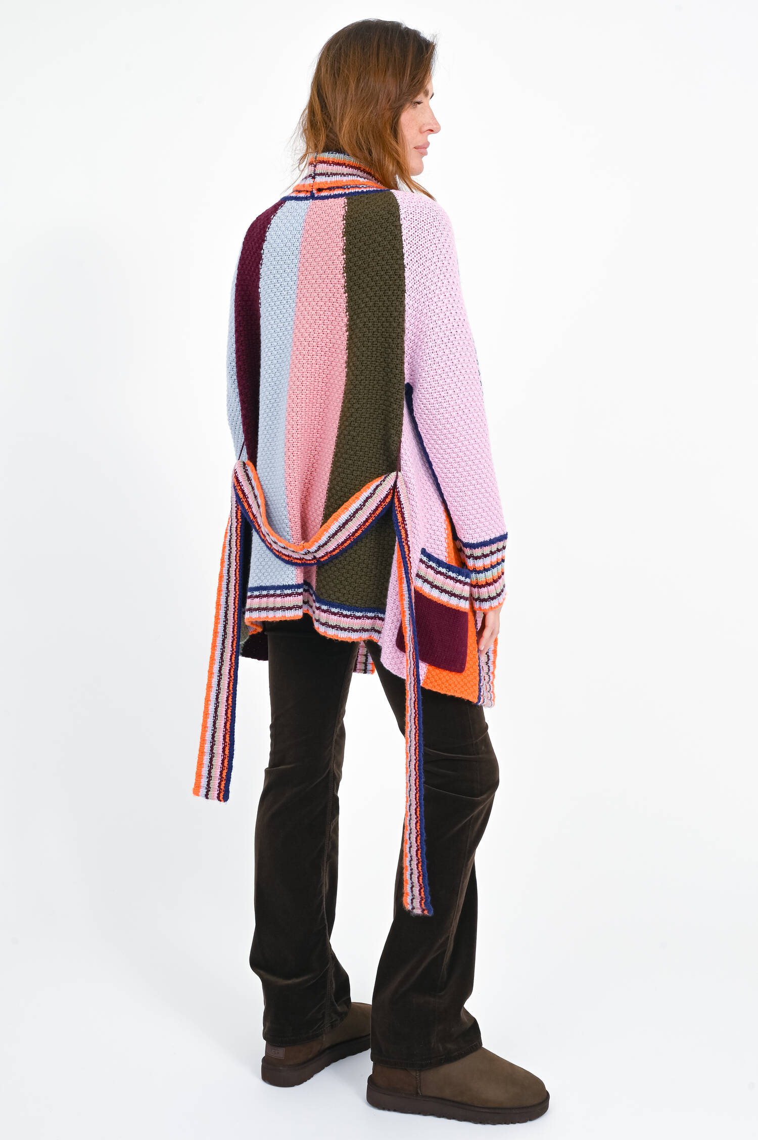 Strickjacke aus Woll-Cashmere-Mix in Multicolor Strickjacke aus Woll-Cashmere-Mix in Multicolor