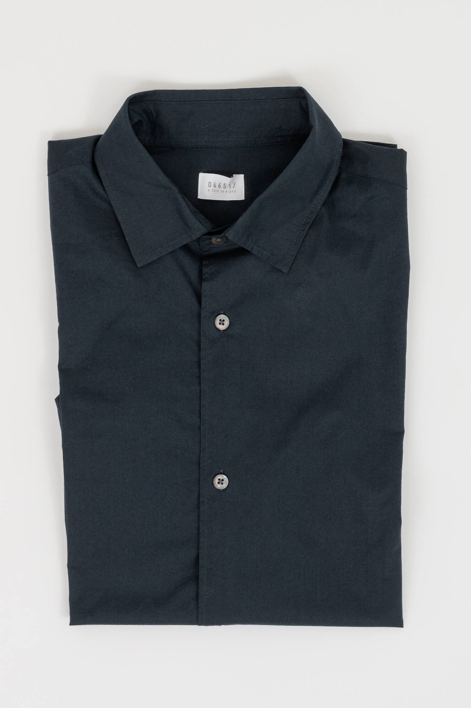 Baumwoll Hemd in Navy