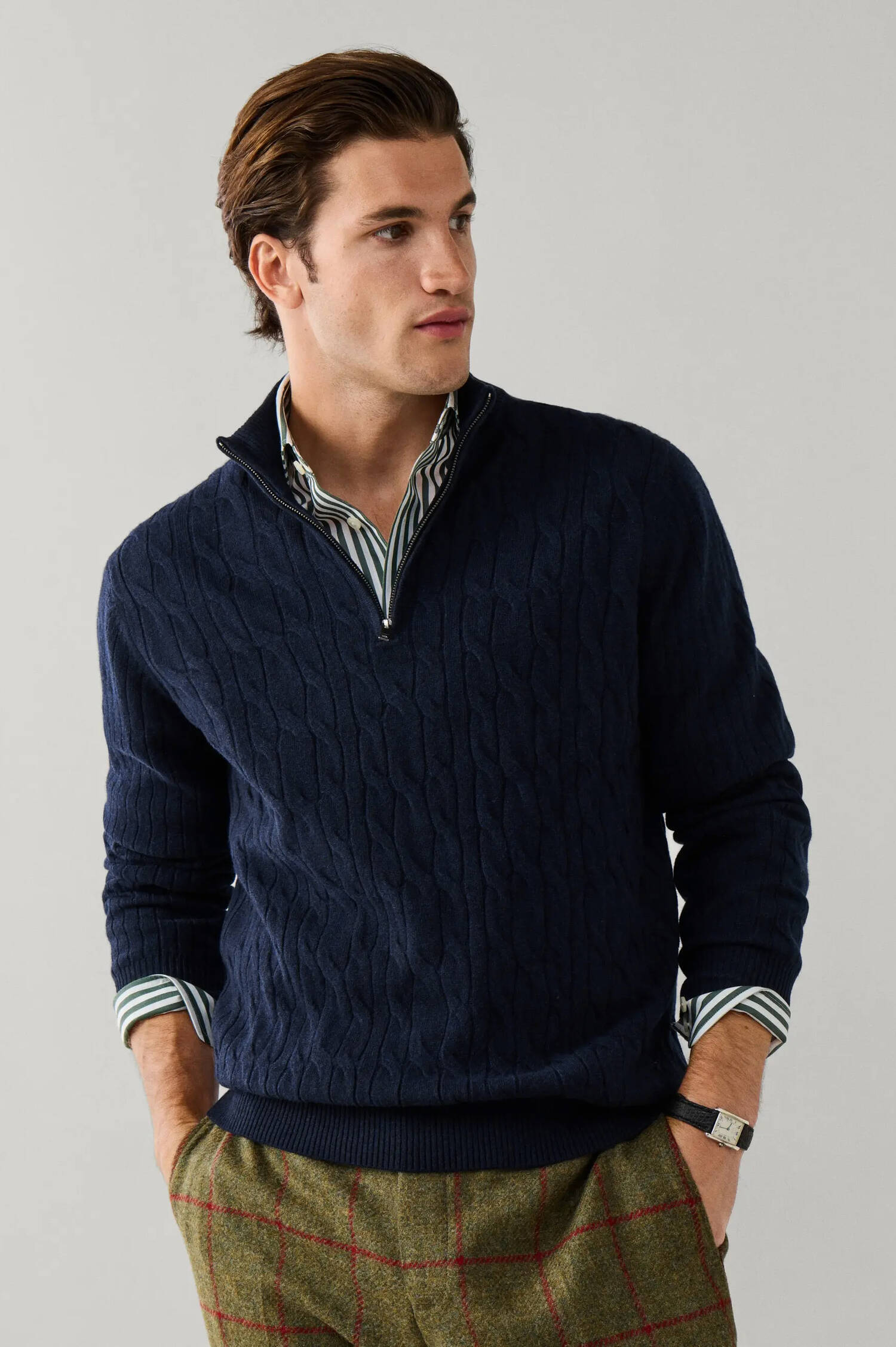 Lammwolle-Troyer in Navy Lammwolle-Troyer in Navy