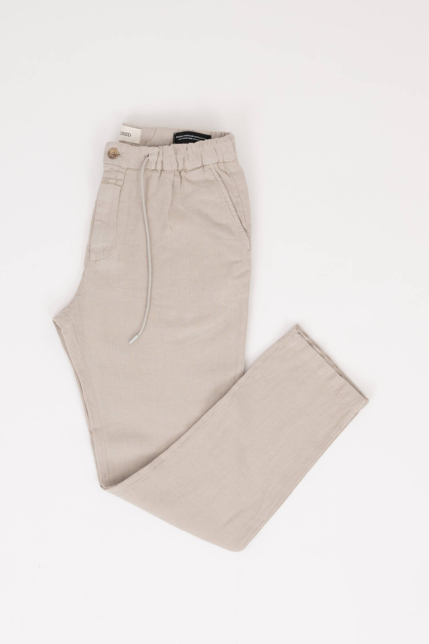 Leinenhose VIRGO TAPERED in Hellgrau