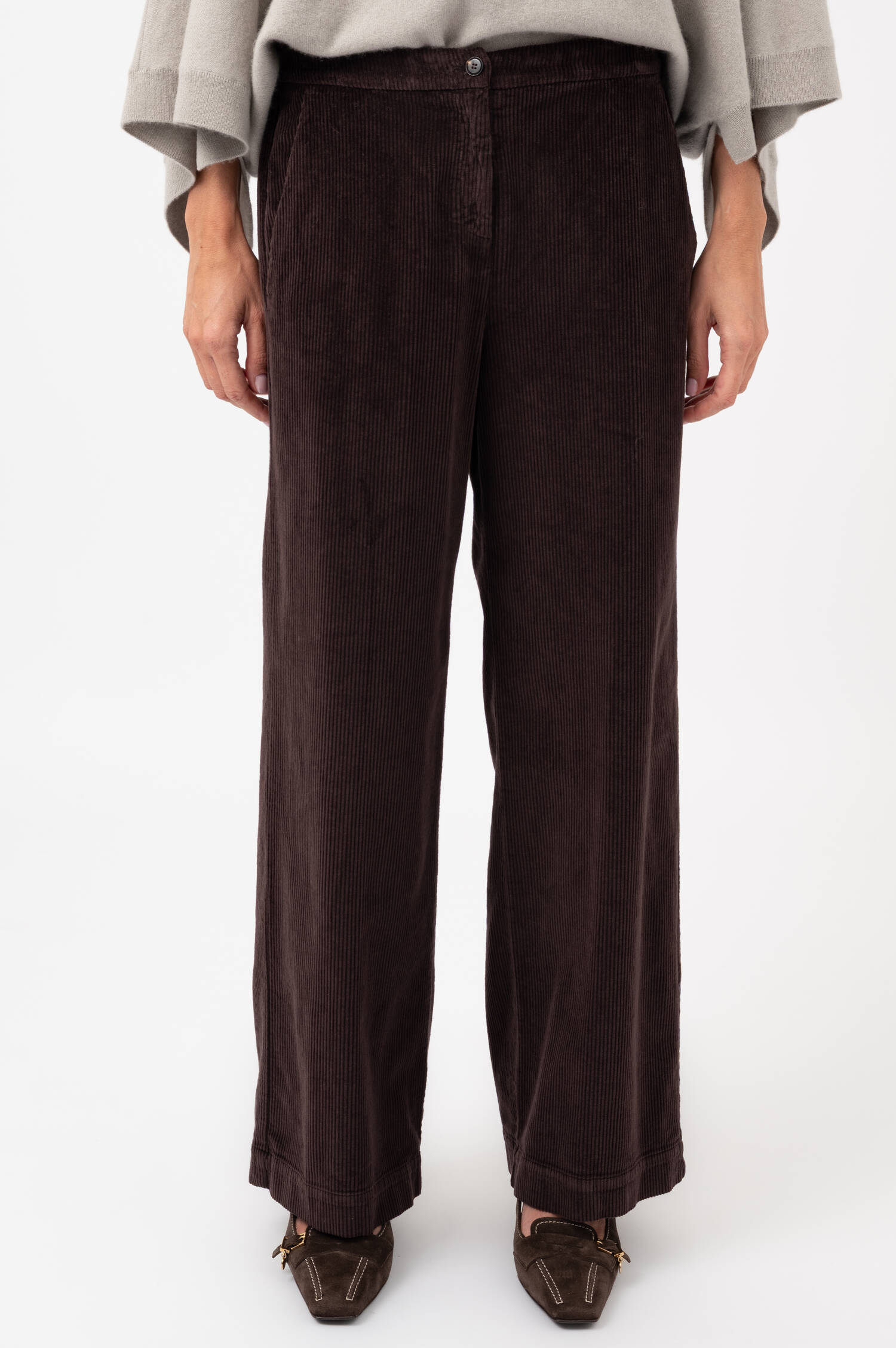 Cordhose in Schokobraun