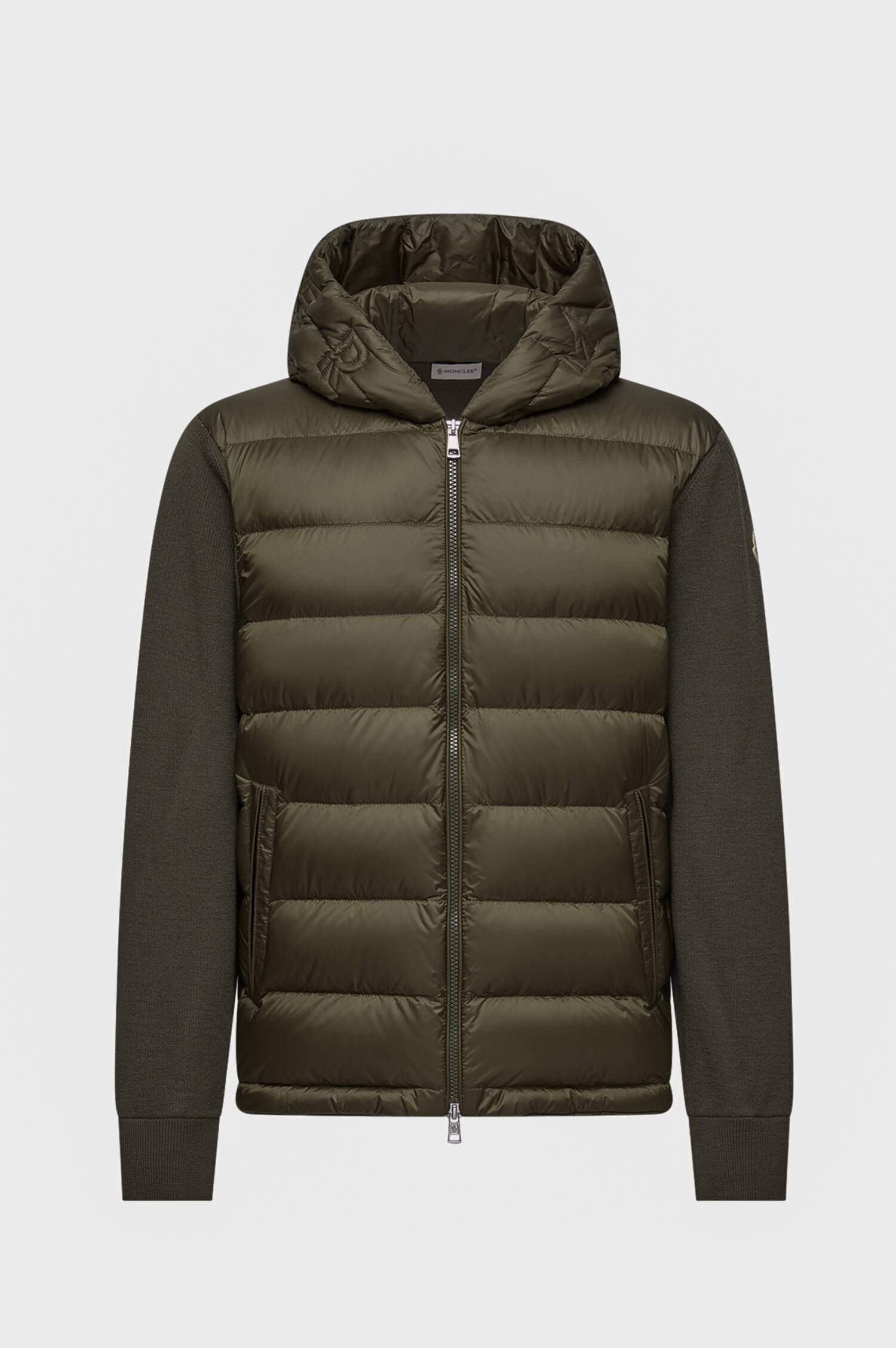 Hybrid Daunenjacke CARDIGAN in Oliv