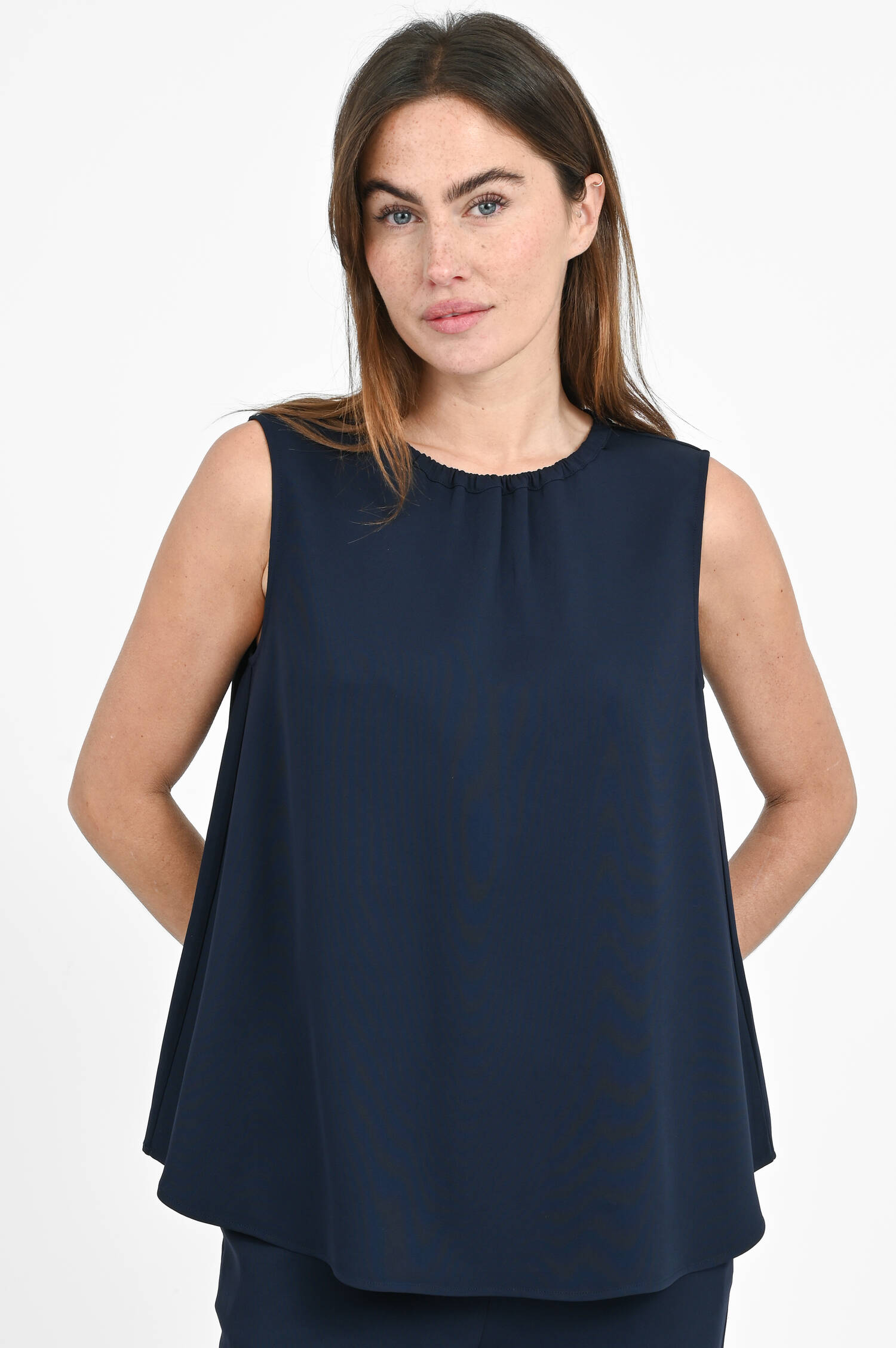 Viskose-Top in Midnight