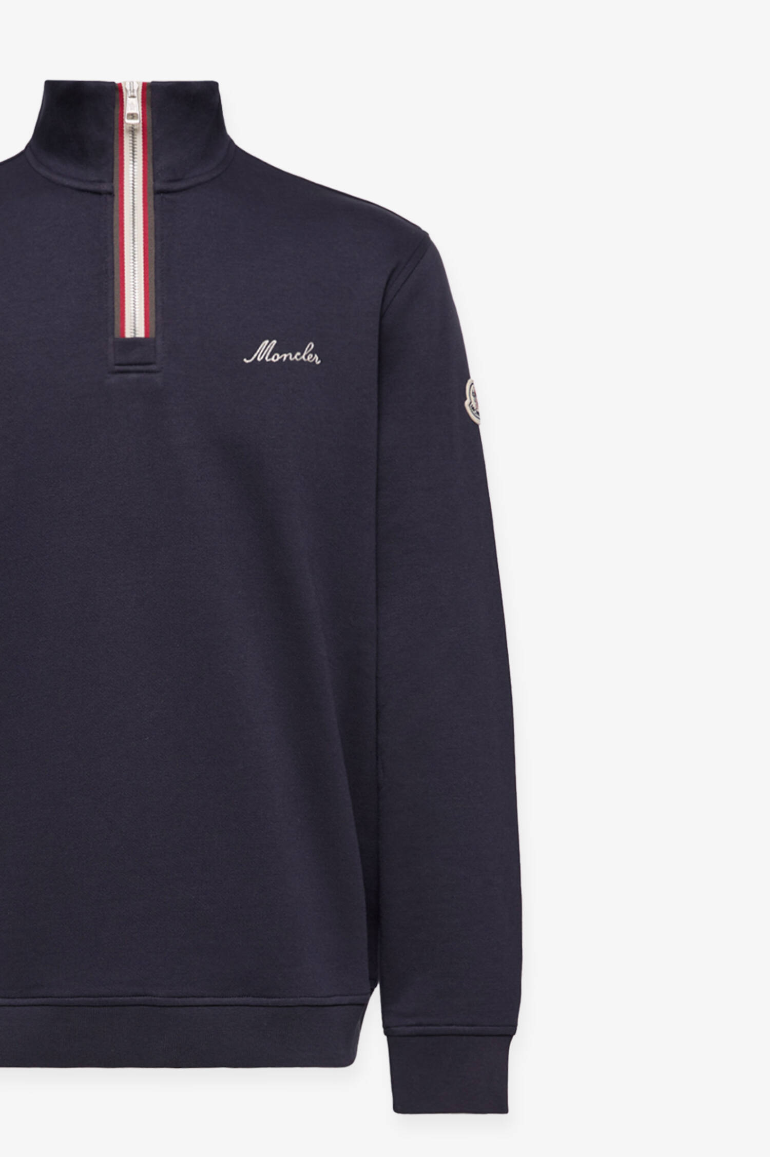 Sweater mit Stick in Navy