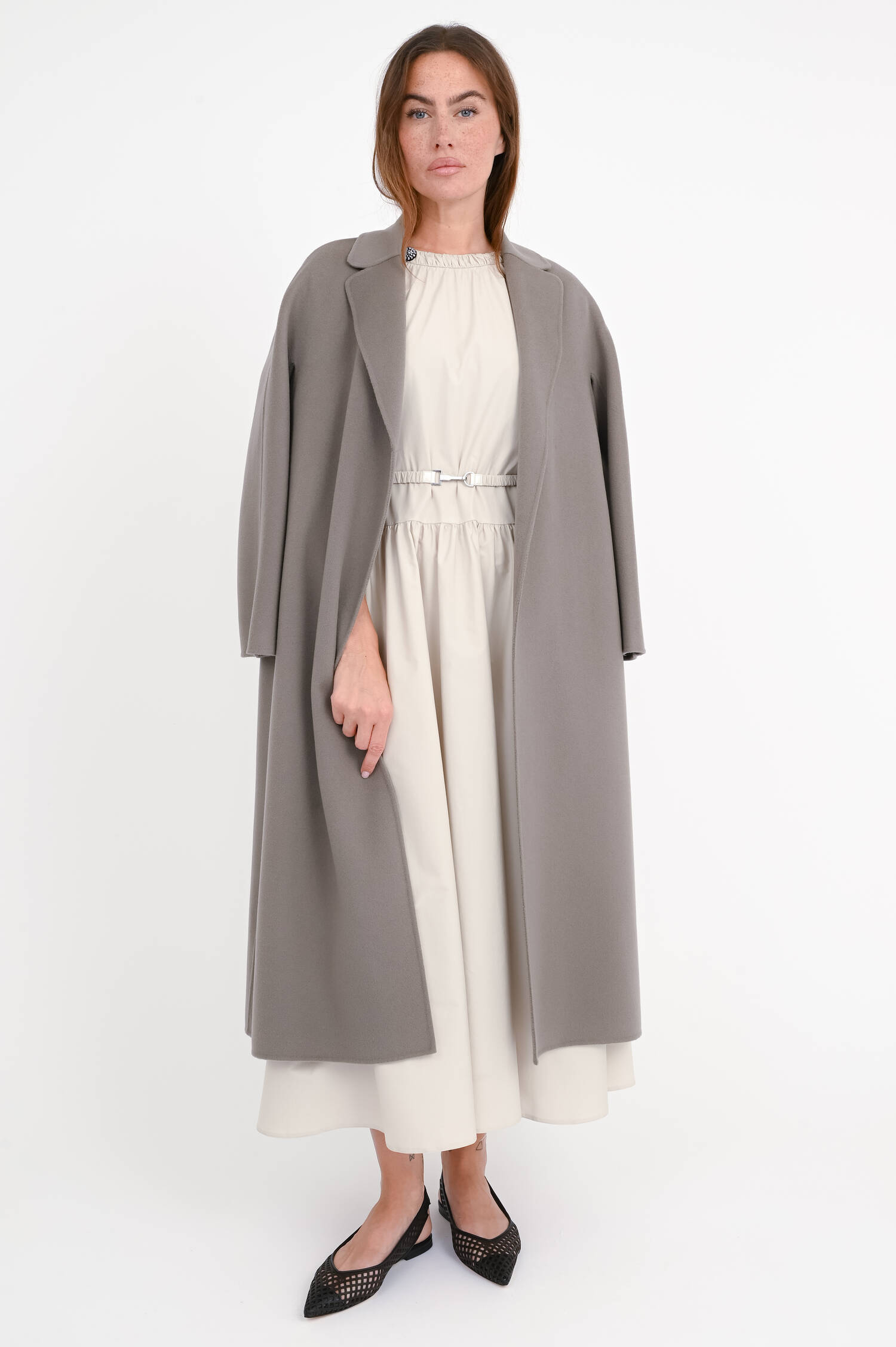 Mantel ESTURIA in Mittelgrau