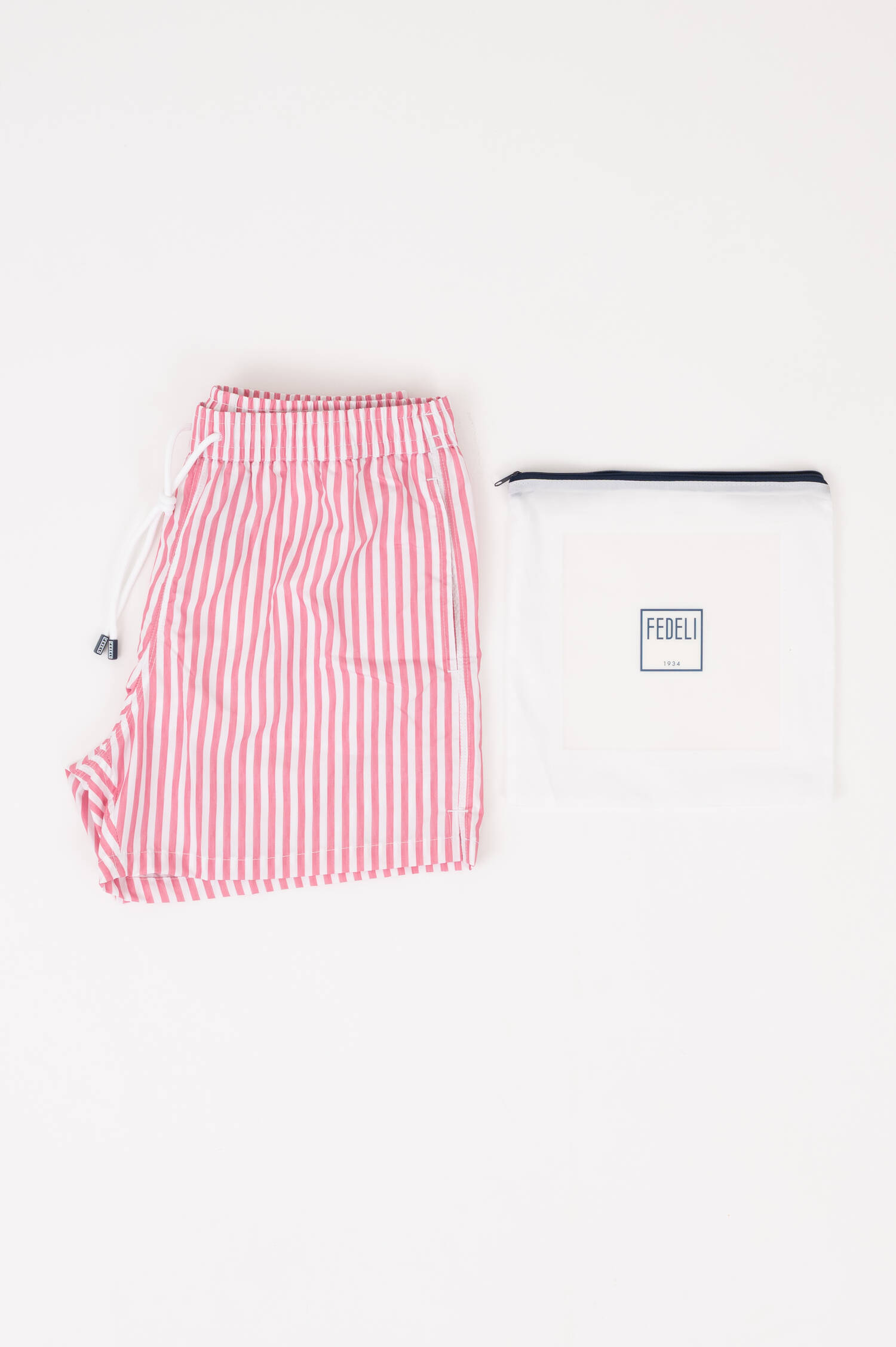 Badehose MADEIRA in Pink/Weiß