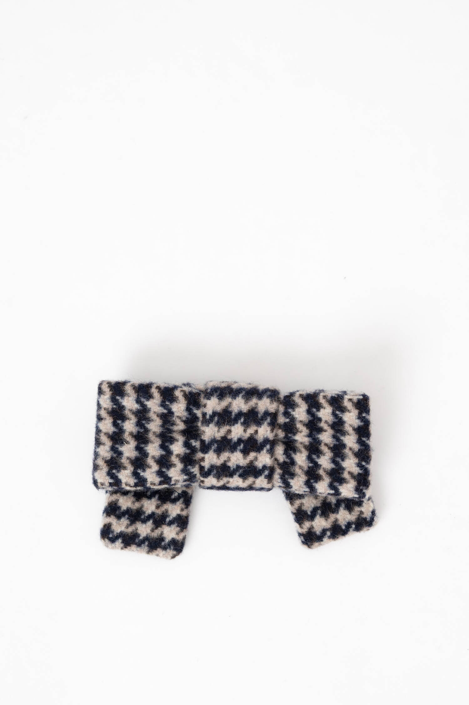 Hahnentritt-Schleife in Navy