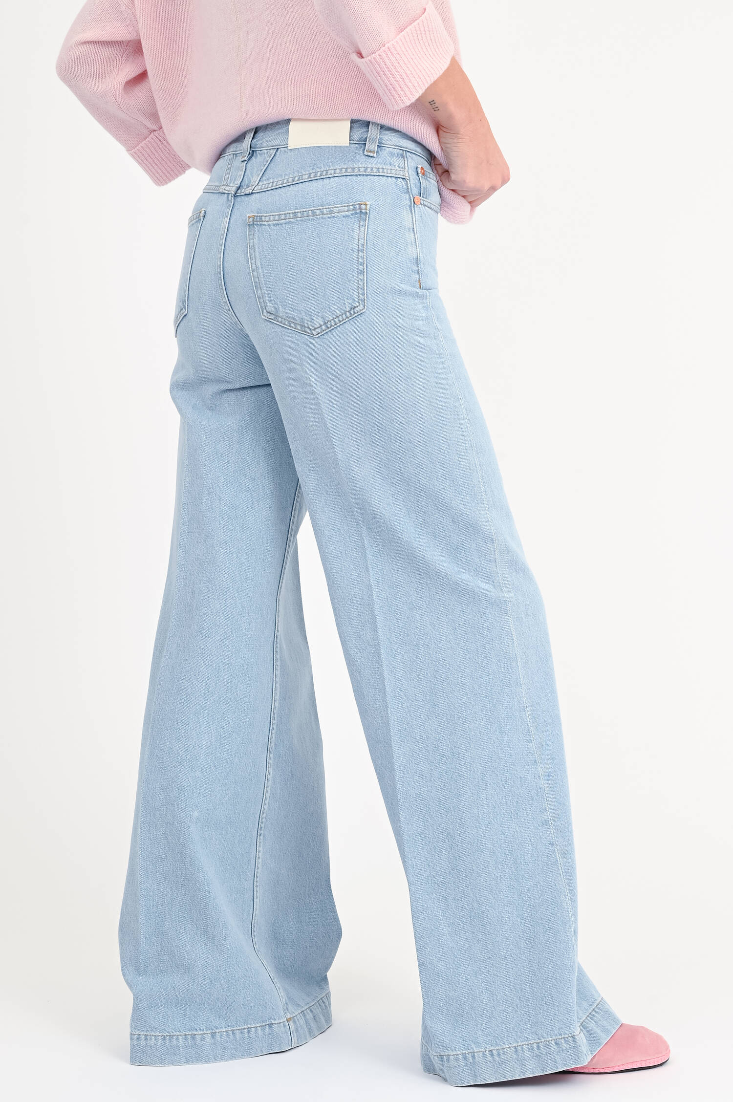  Flared Jeans GLOW UP in Hellblau