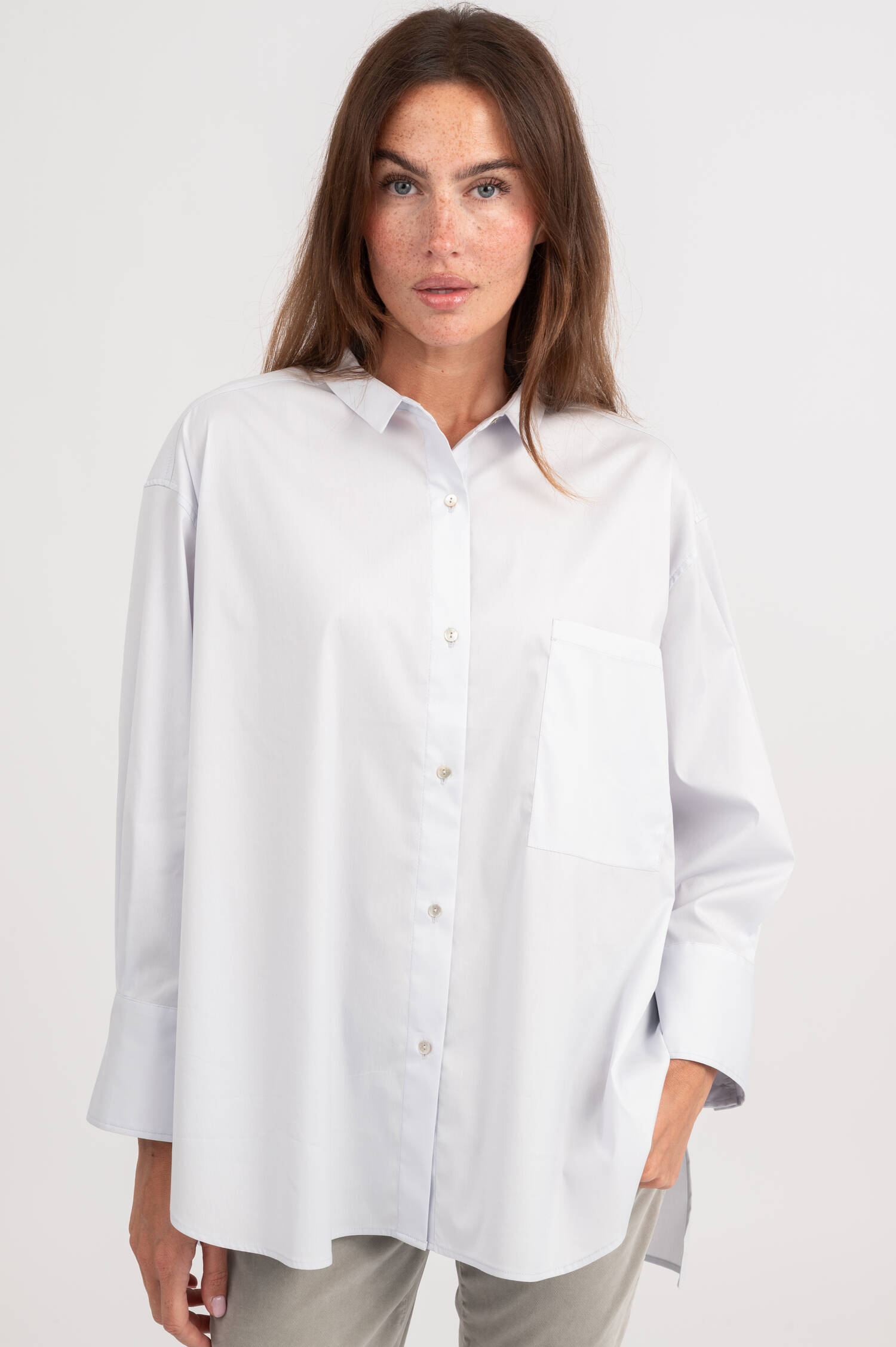 Oversize Bluse in Hellblau Oversize Bluse in Hellblau