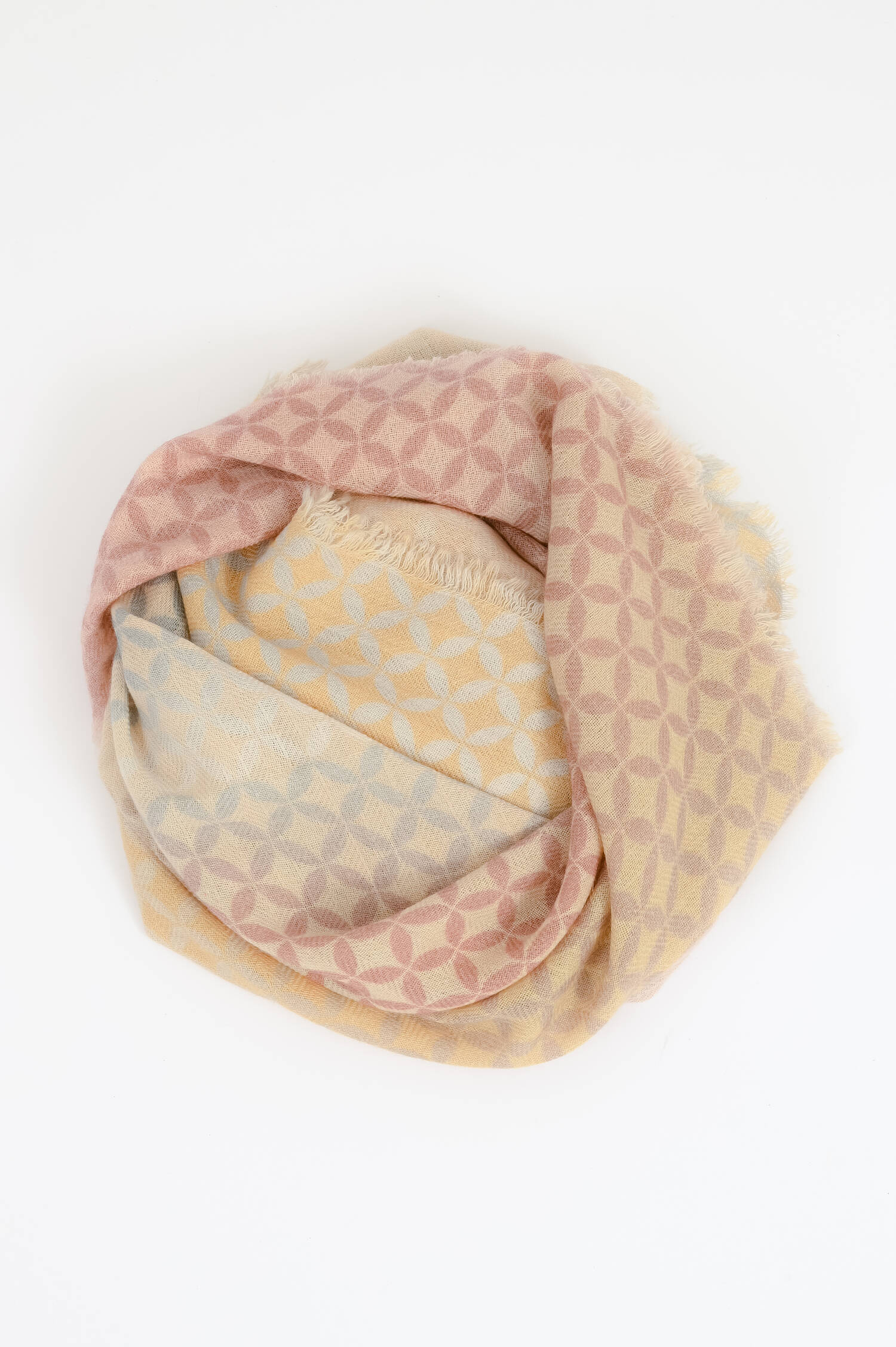 Woll-Mix-Schal LIBERTY in Pastelltönen gemustert