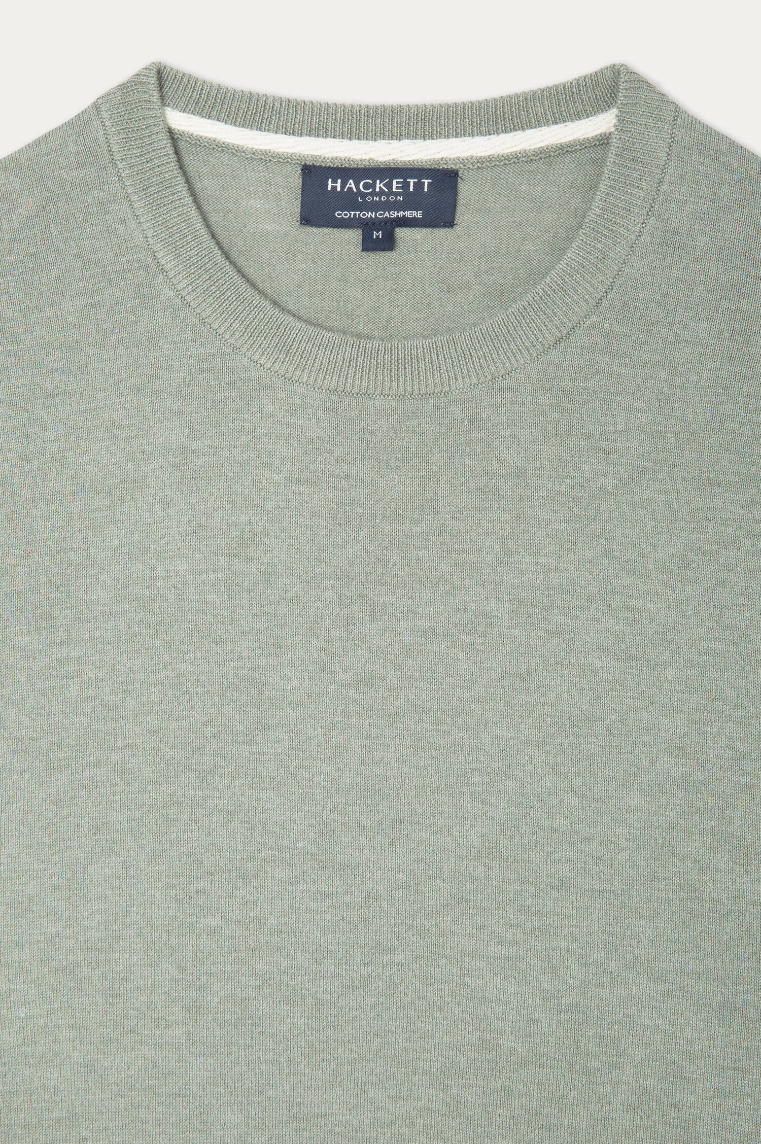 Pullover aus Baumwolle und Kaschmir in Salbei