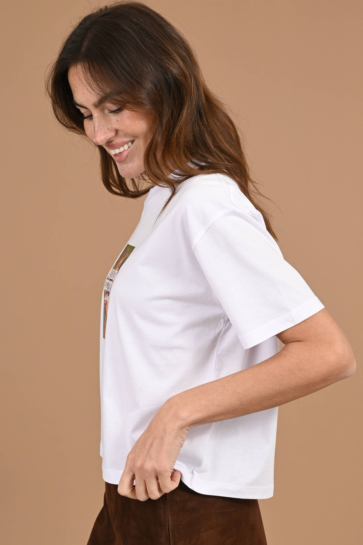 T-Shirt J'ADORE SAINT in Weiß