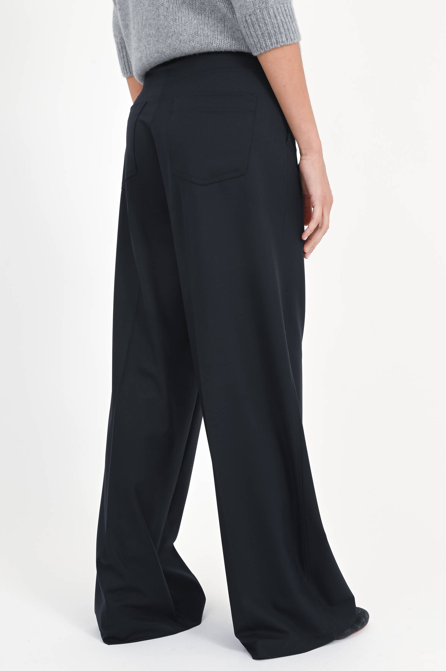 Straight-Leg-Hose ADRIENNE in Dark Blue