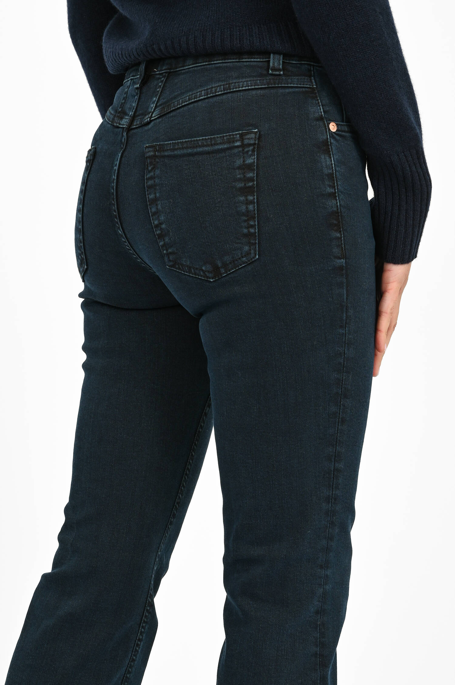 Flared Jeans JOVANNA in Schwarzblau Flared Jeans JOVANNA in Schwarzblau