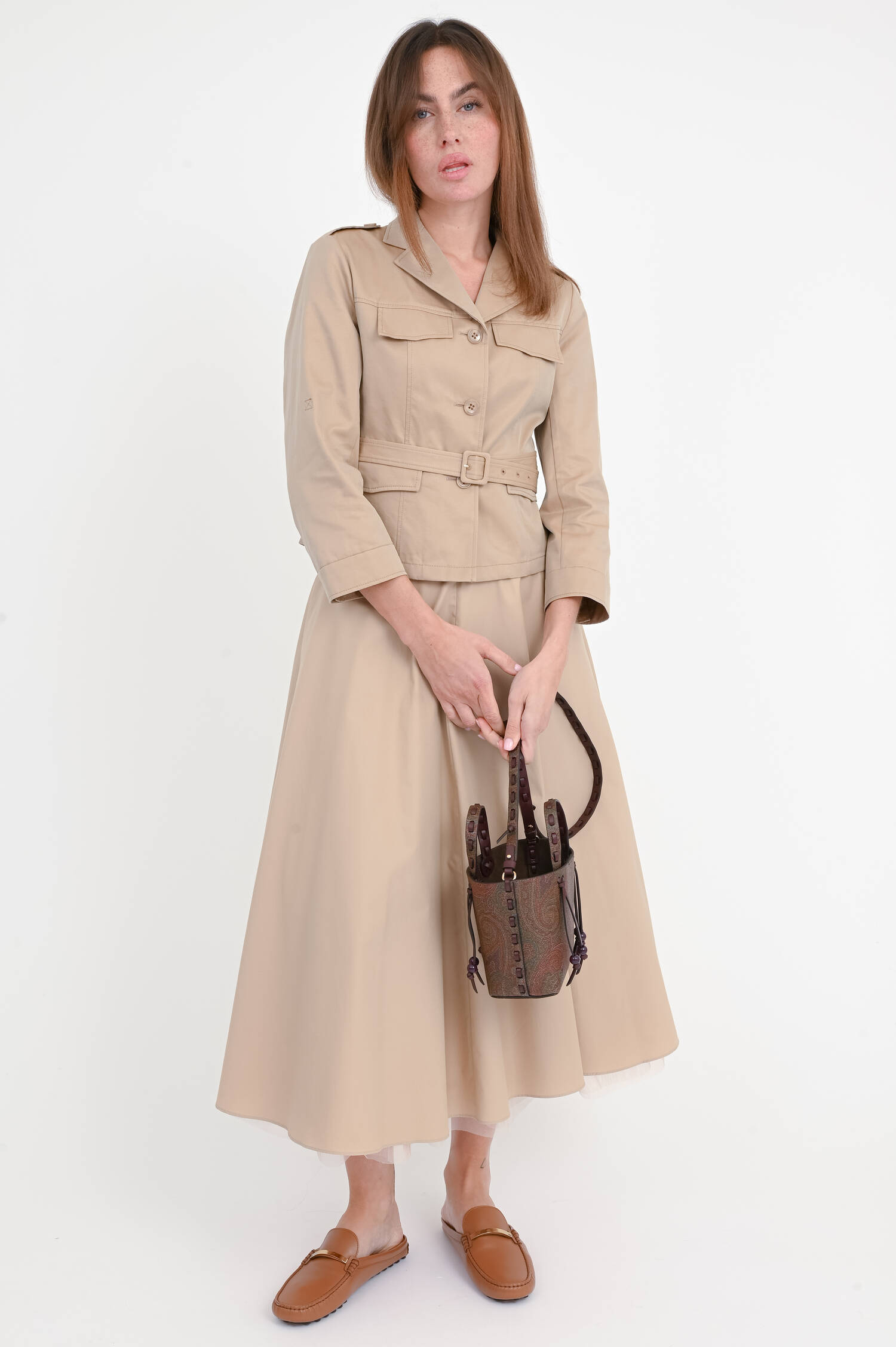 Einreihiger Blazer/Jacke in Trench