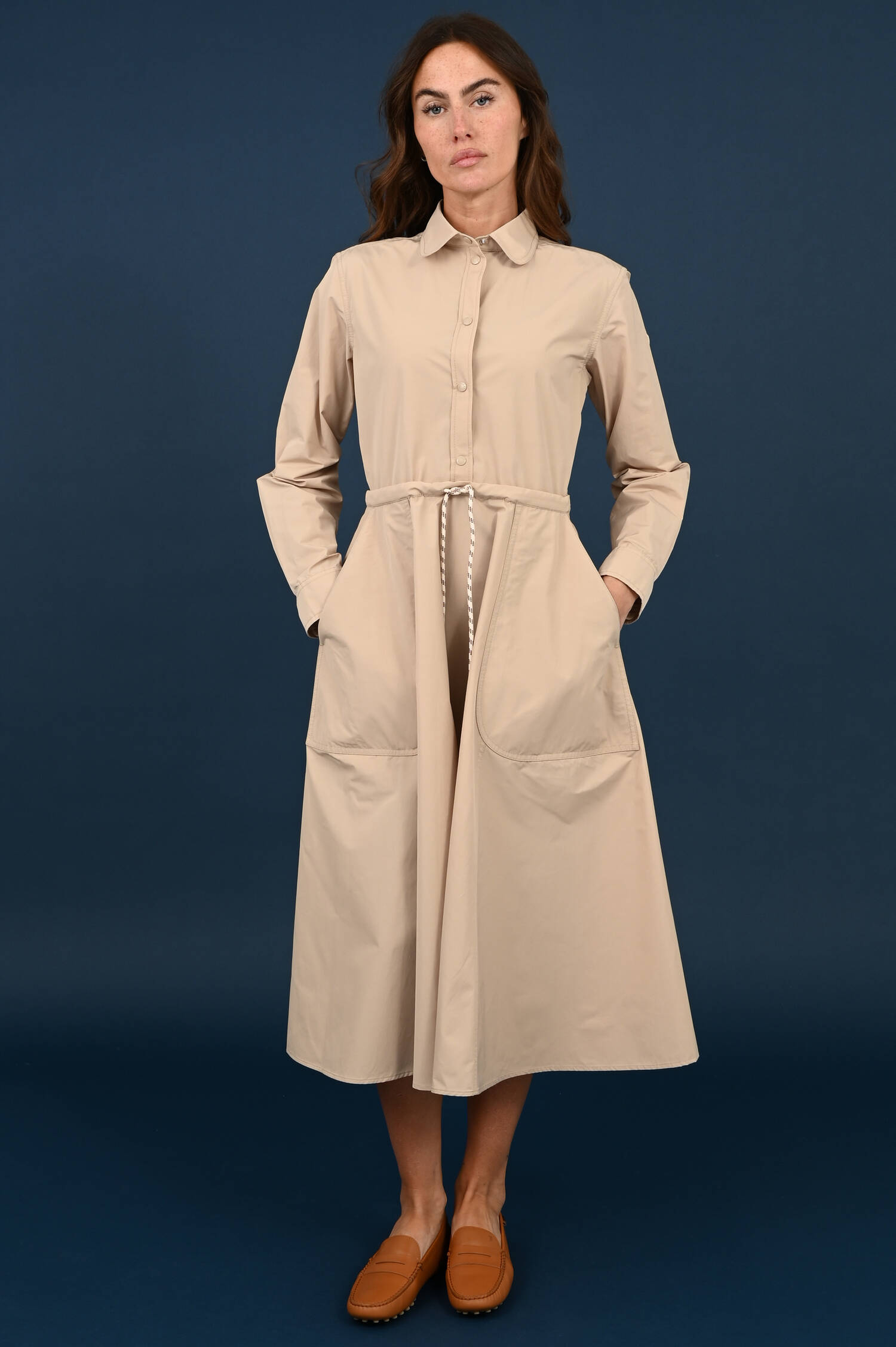 Blusenkleid in Beige