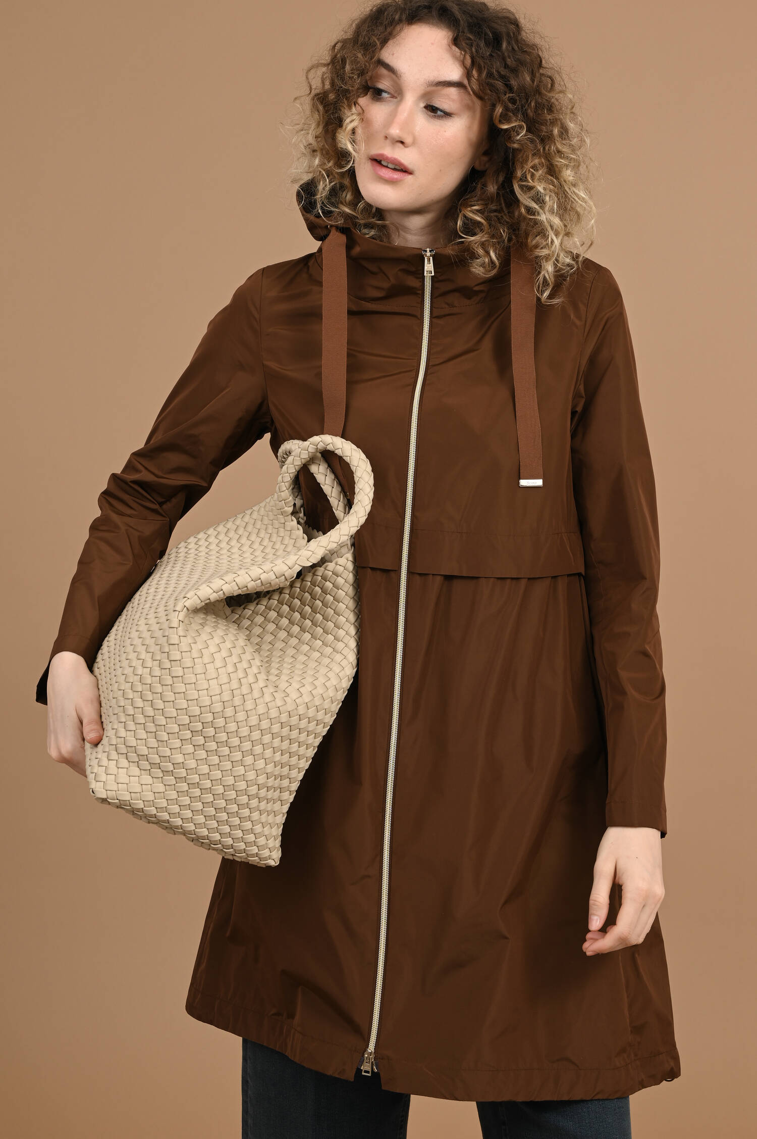 Neopren Shopper in Beige