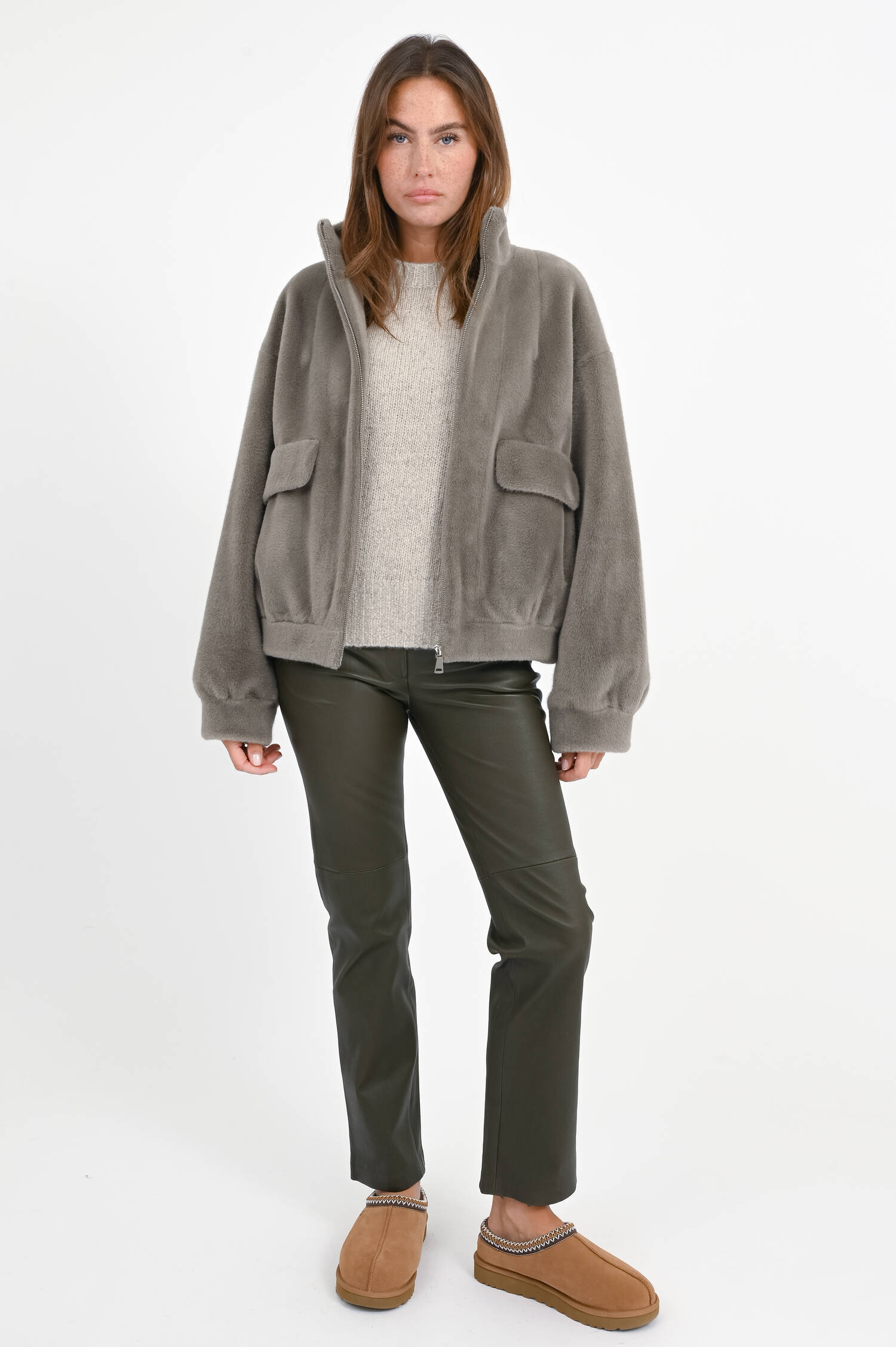 Bomberjacke MIMI in Graugrün