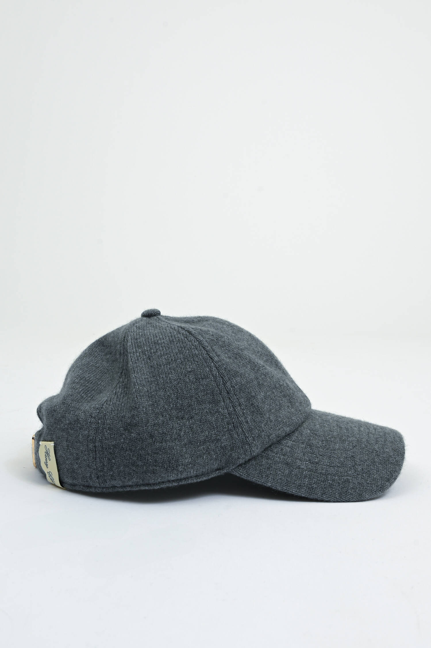 Basecap aus Cashmere in Grau