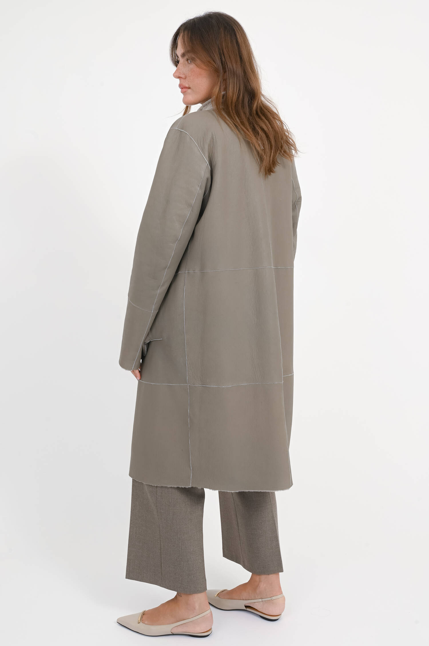 Lammfellmantel TESSA in Colombe Lammfellmantel TESSA in Colombe