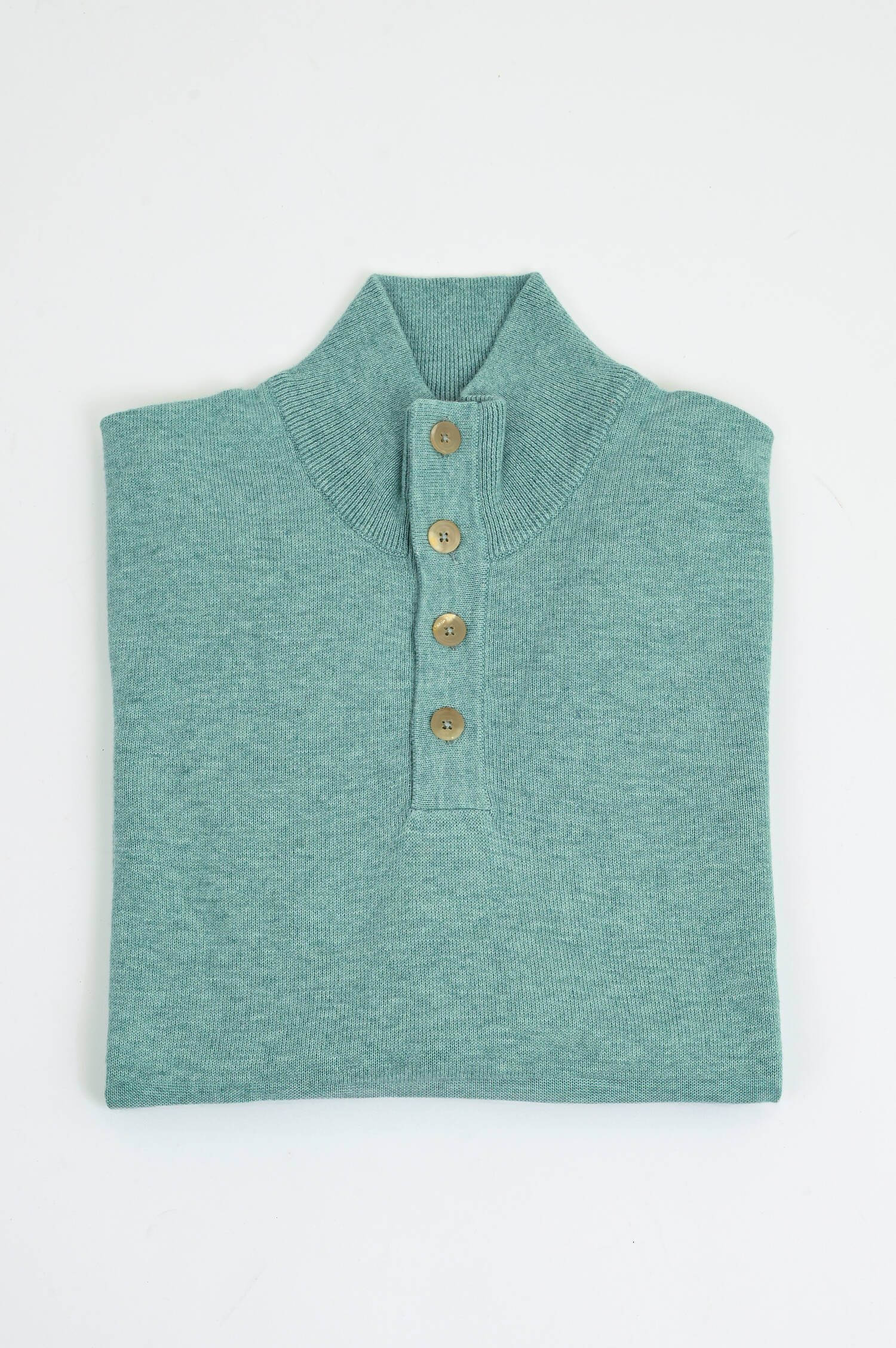 Feinstrick Troyer aus Cash-Mix in Türkisgrün Feinstrick Troyer aus Cash-Mix in Türkisgrün