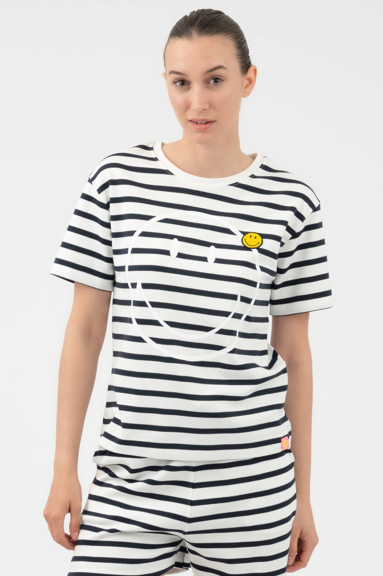 Ringel T-Shirt SMILEY in Blau/Weiß Ringel T-Shirt SMILEY in Blau/Weiß