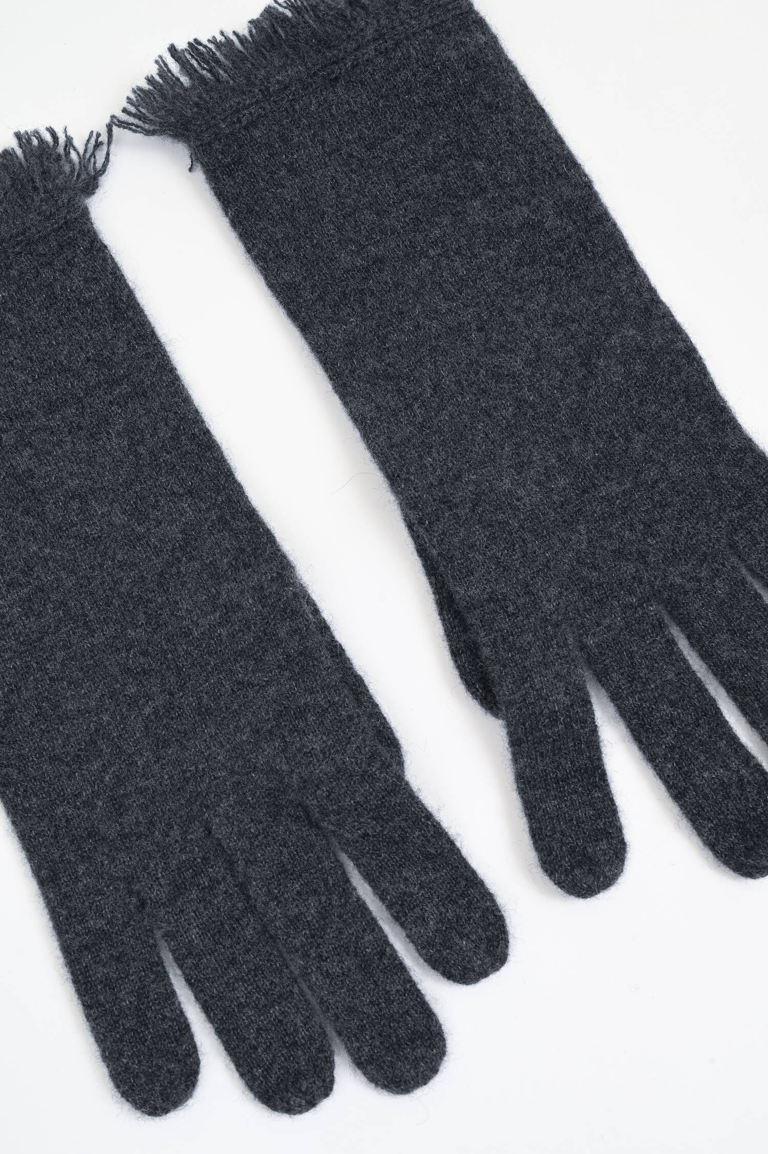 Strick-Handschuhe in Anthrazit