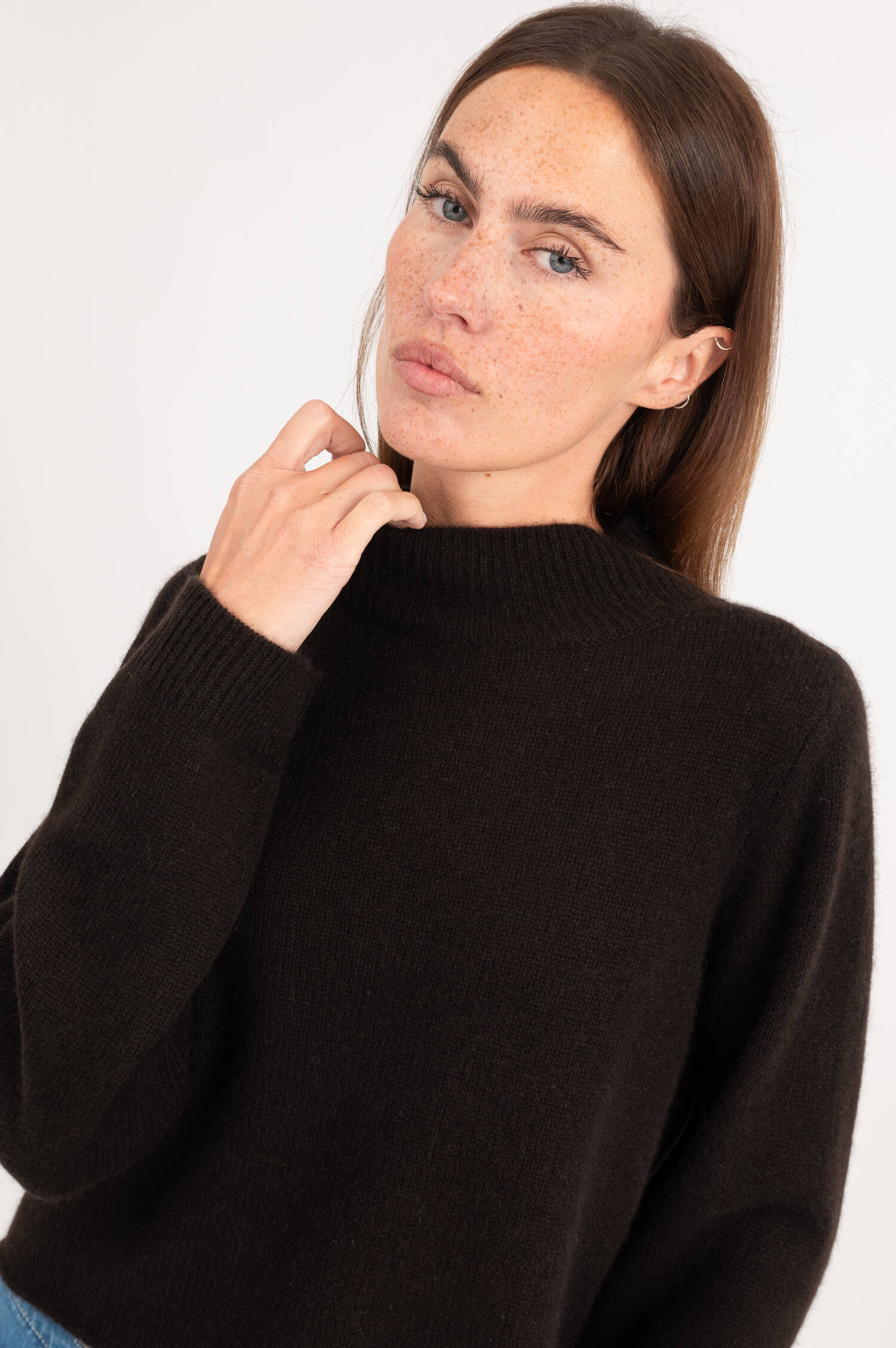 Cashmere Pullover in Dunkelbraun Cashmere Pullover in Dunkelbraun
