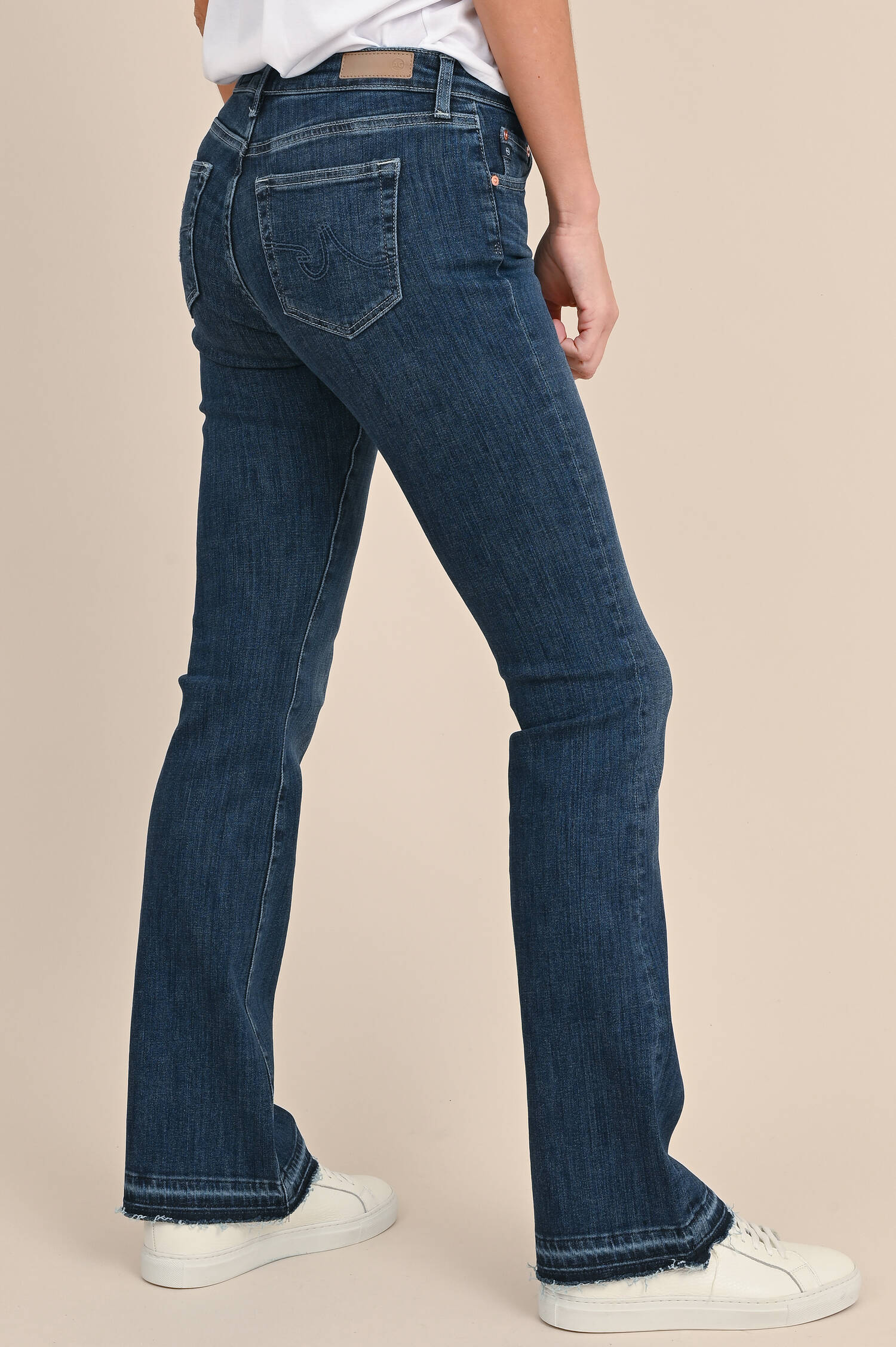 Bootcut Jeans LOW LEGGING in Dunkelblau