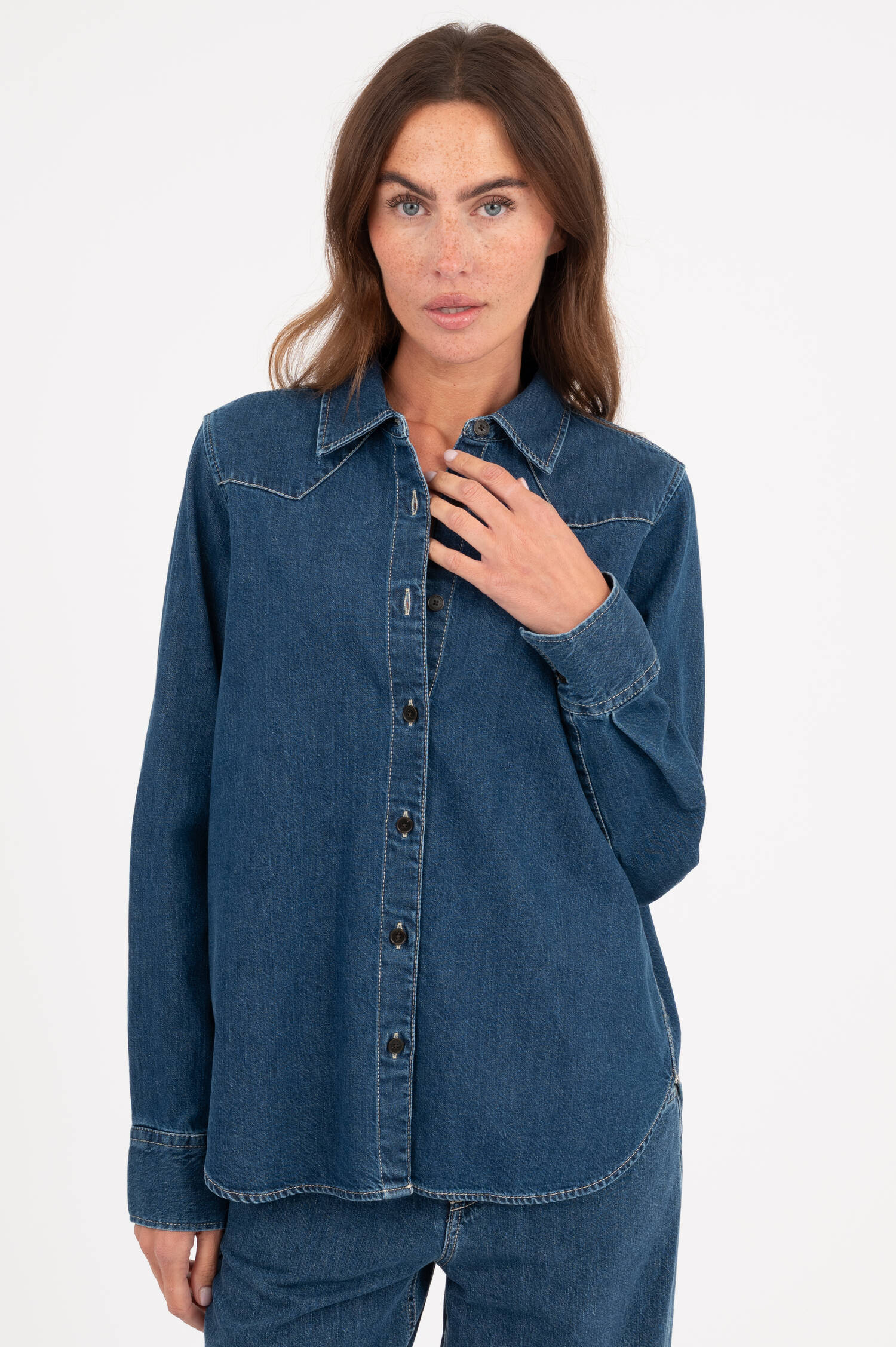 Jeanshemd in Dunkelblau Jeanshemd in Dunkelblau