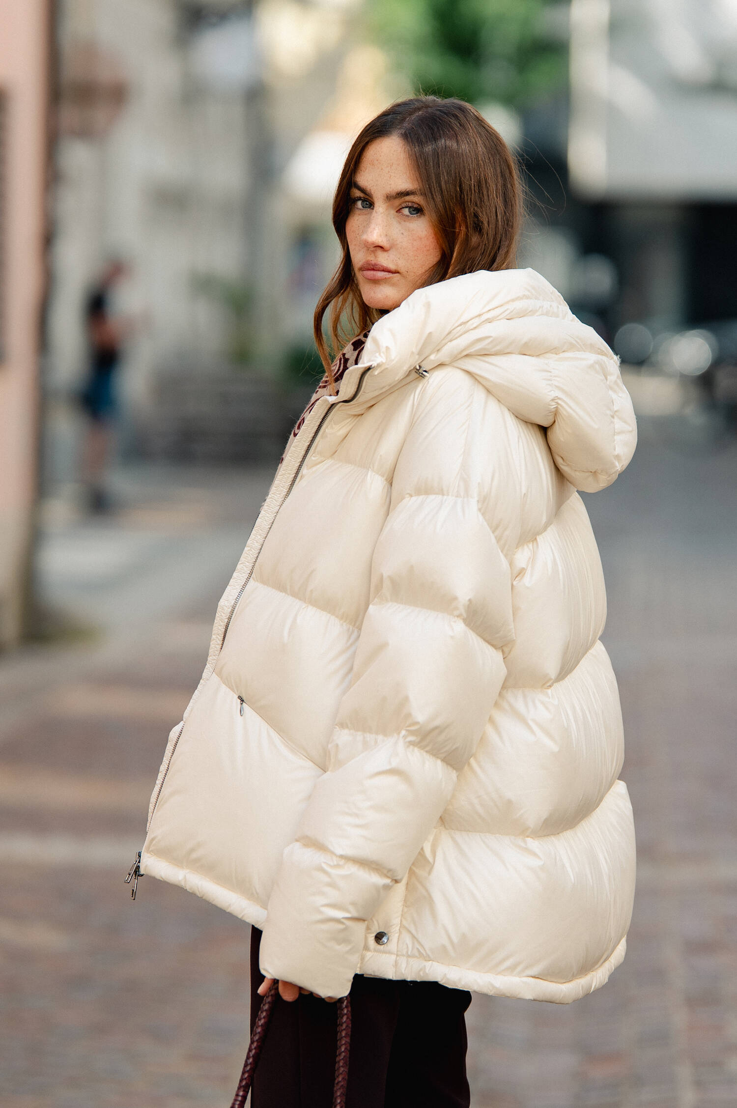 Daunensteppjacke LONDRA in Beige